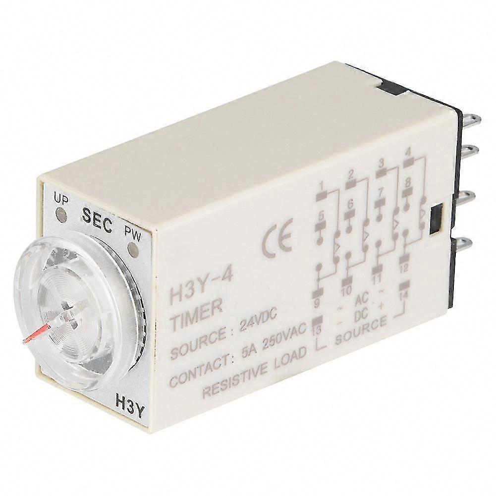 H3Y-4 14-Pin 24VDC 60S Time Relay Delay Timer Control Switch
