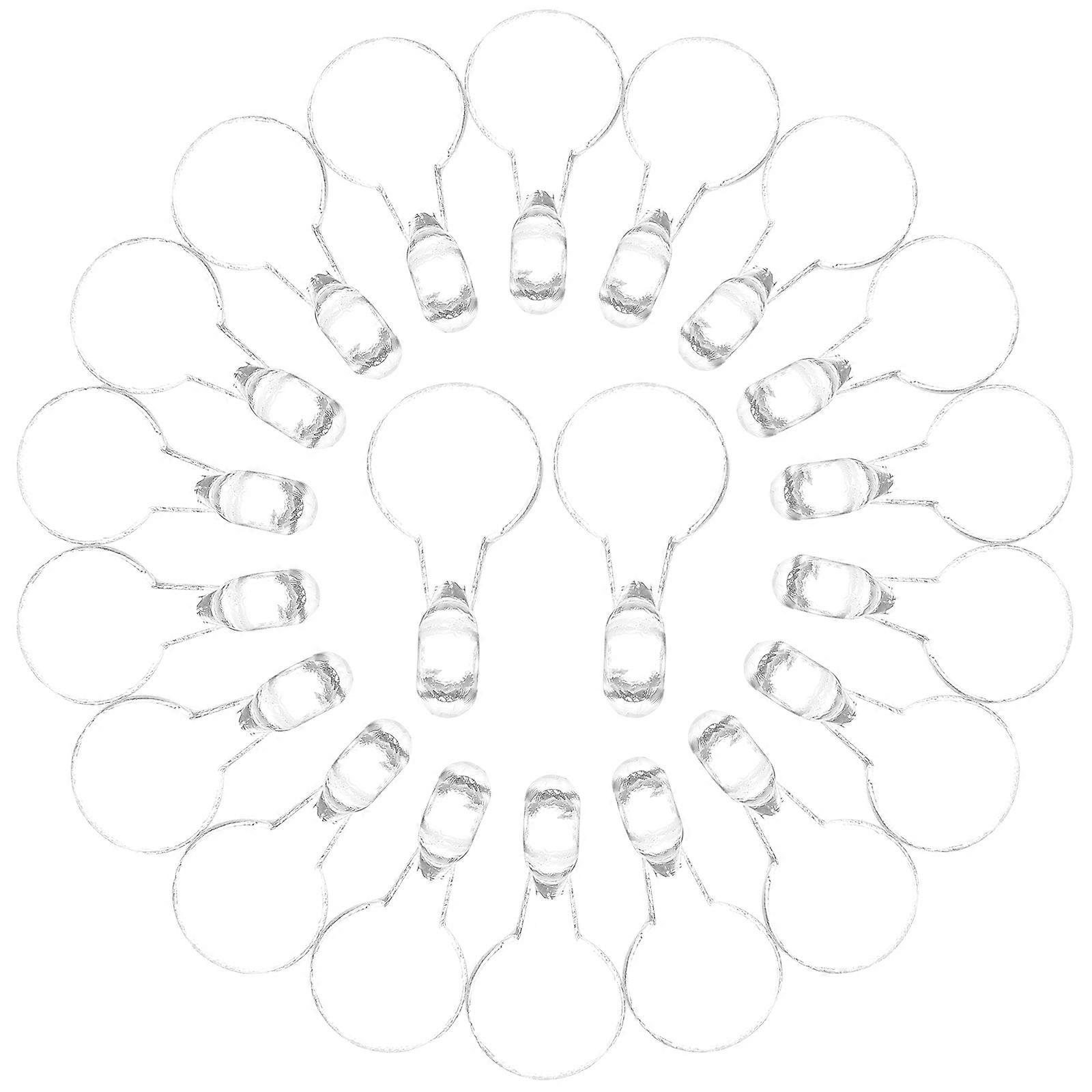 Small Round Clear Bails Glue on Bails for Pendant Jewelry 600Pcs Pack