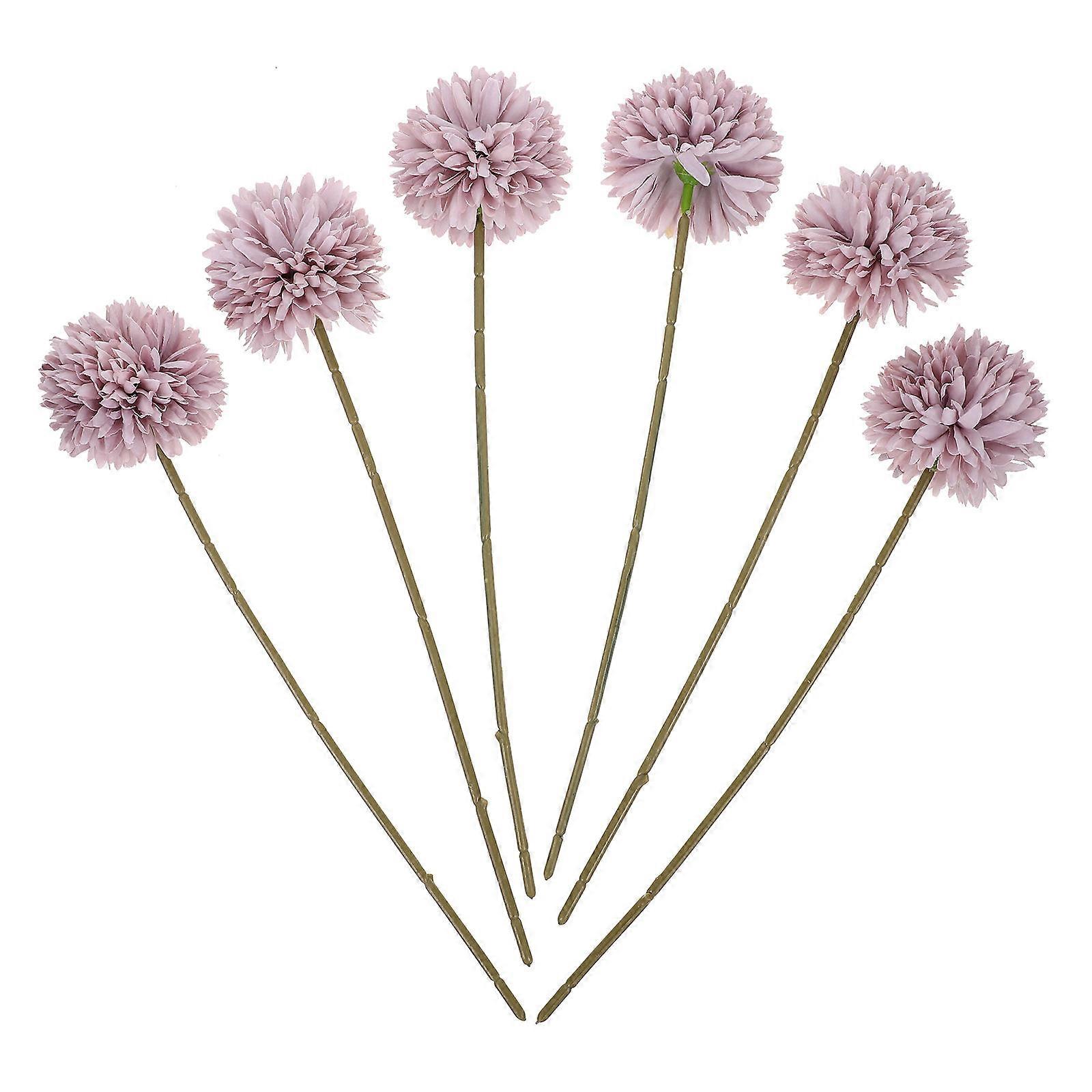 Violet Simulation Flower Decors for Decoration 12Pcs Artificial Bouquets