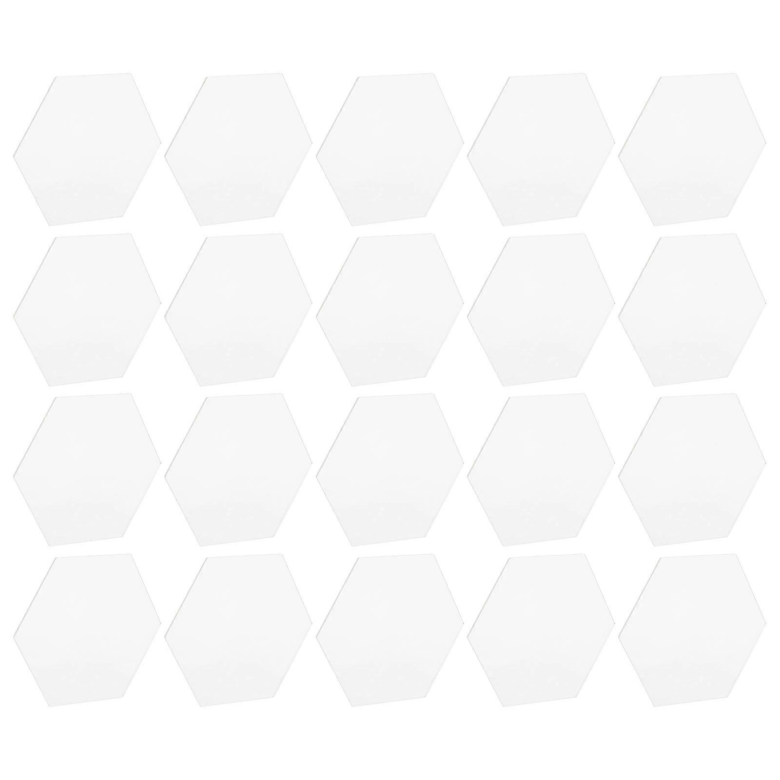 Acrylic Wedding Place Cards Hexagon Name Cards for Table Setting 100Pcs