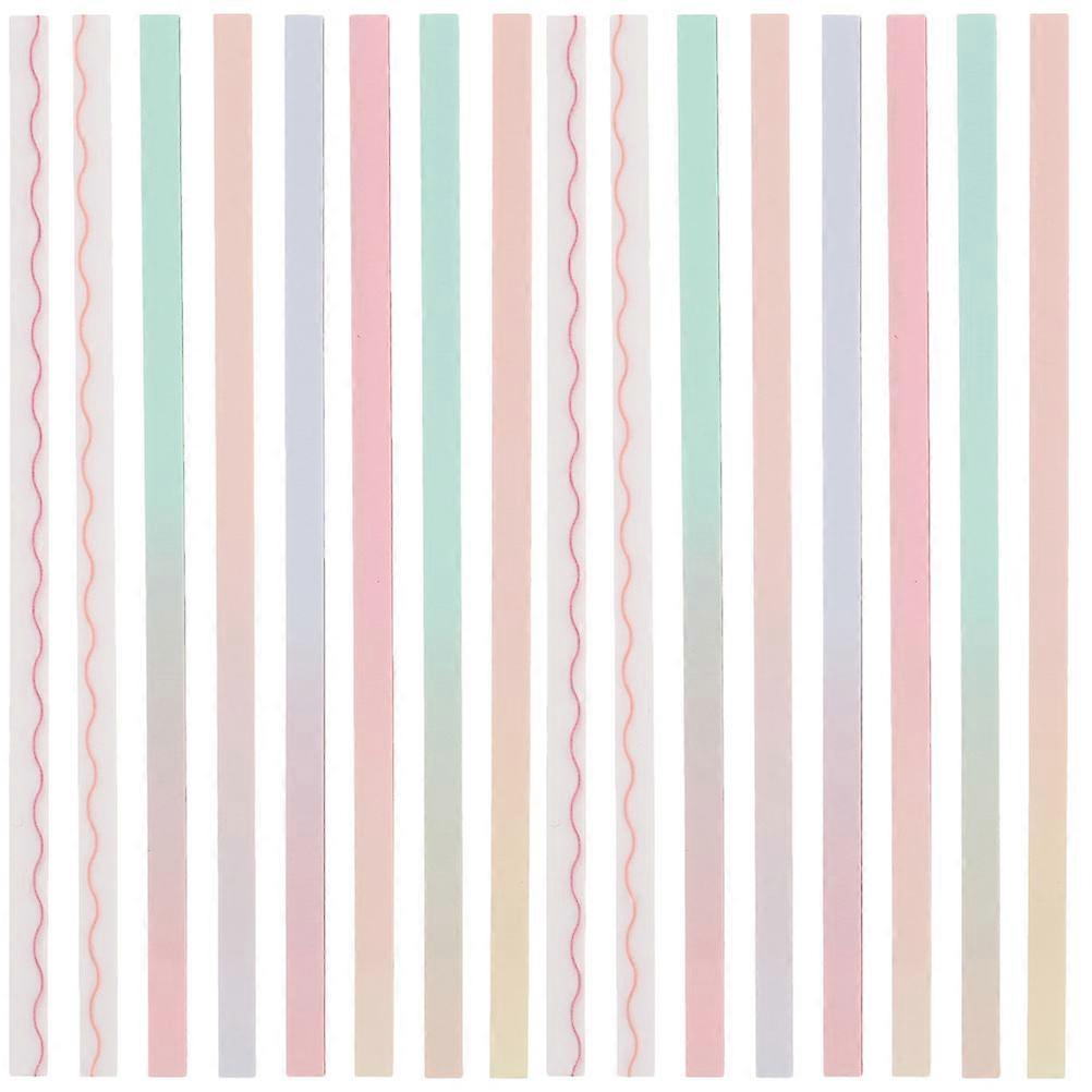 Annotated Long Bar Sticky Strips Book Mark Tabs 8 Sets Ideal For Reading Studying And Note Taking Multi Color And Reusable