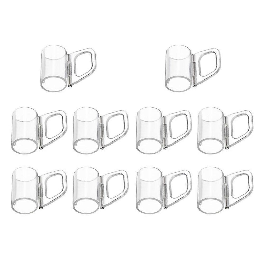 Blind Clips Clear Plastic Roller Shade Clips for Window Shades 50Pcs