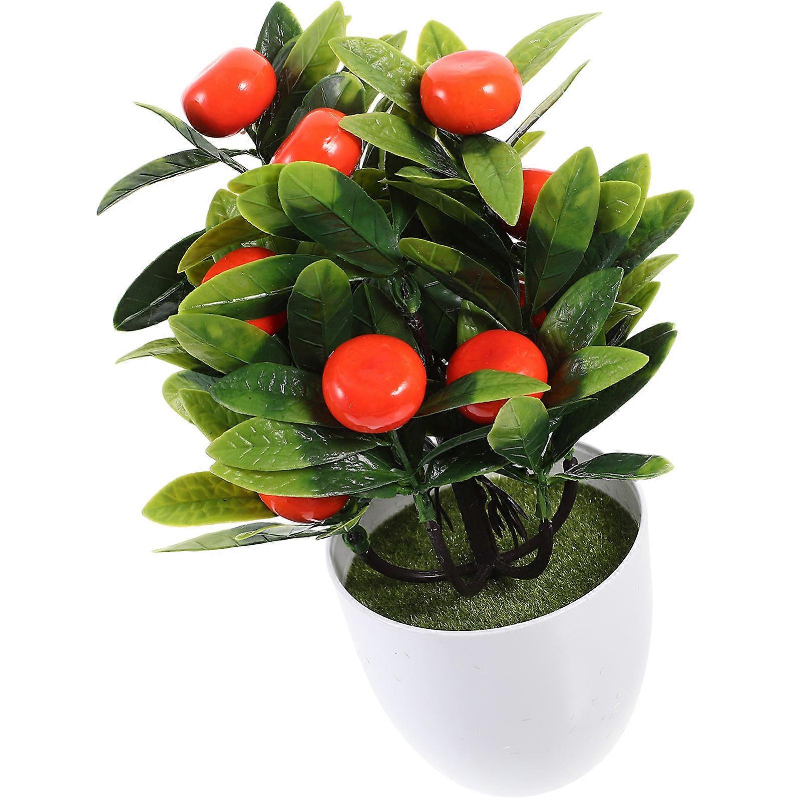 Simulation Fruit Tree for Decoration 5Pcs Lifelike Potted Plant