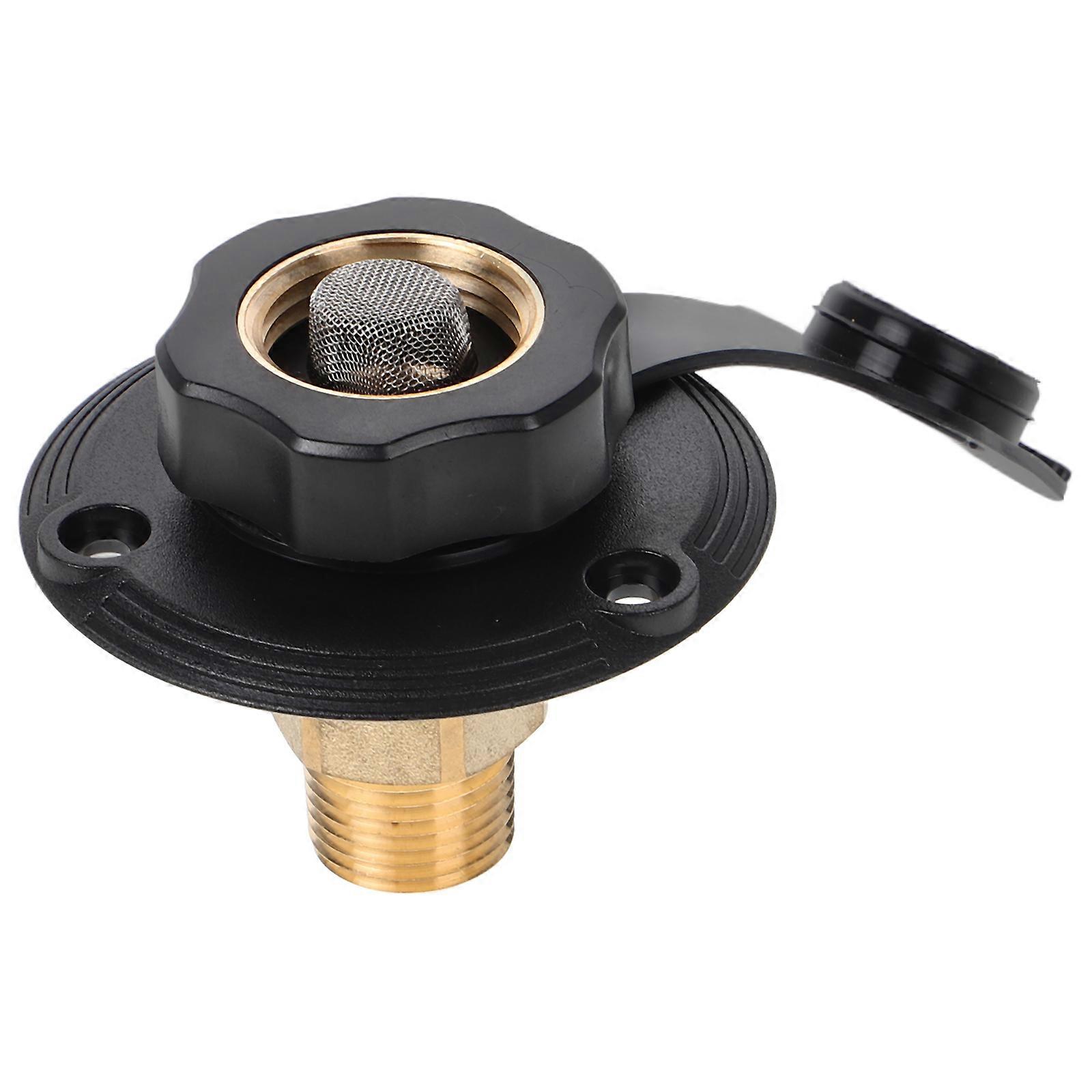 Camper Water Inlet Brass Adapter with Check Valve 4Sets