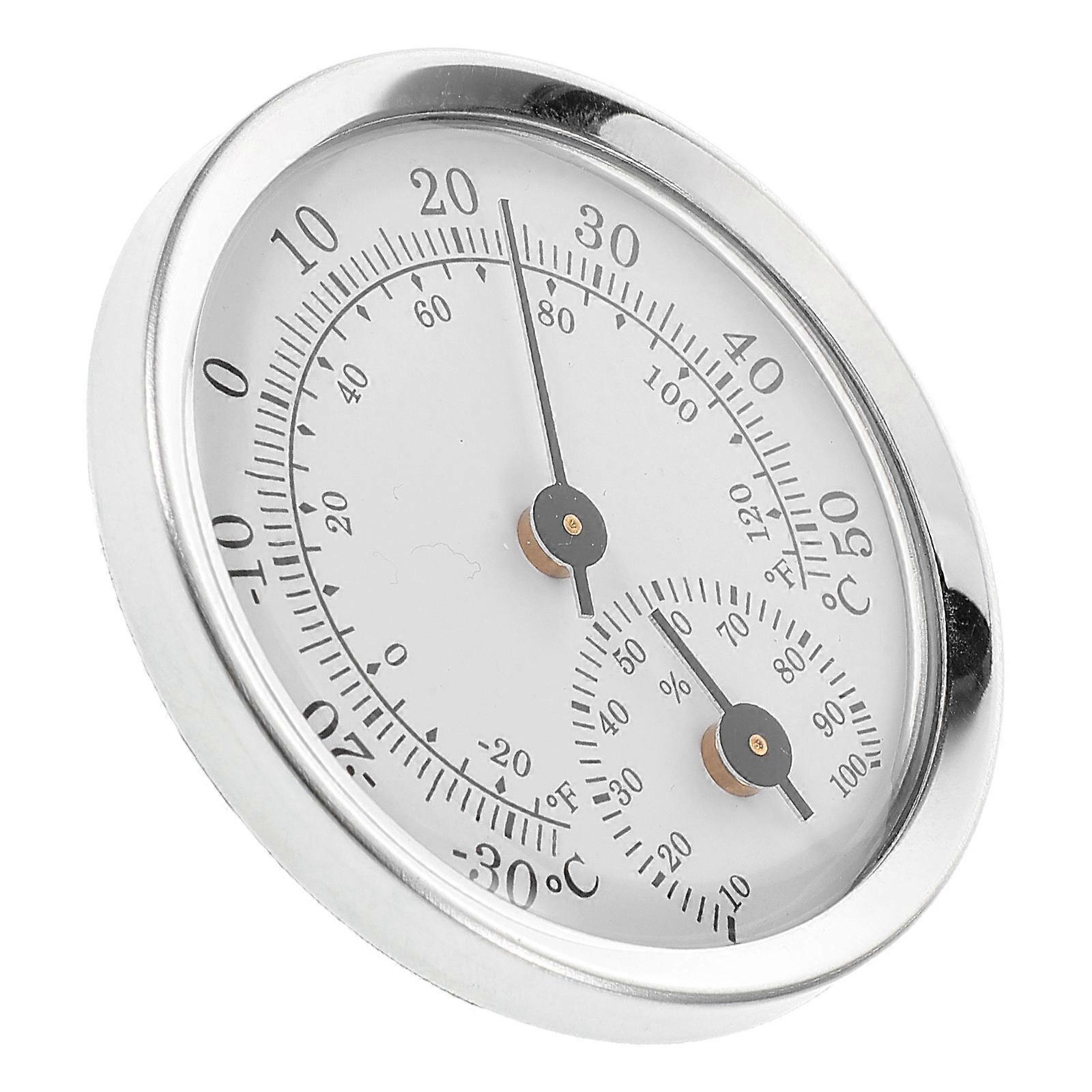 Compact Design Thermometer Hygrometer White For Accurate Temperature And Humidity Monitoring 1Set