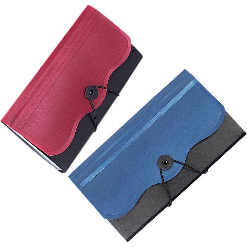 Multipurpose Accordion File Folder For Home Organization Suitable For Office Workers With Simple Style 4Pcs