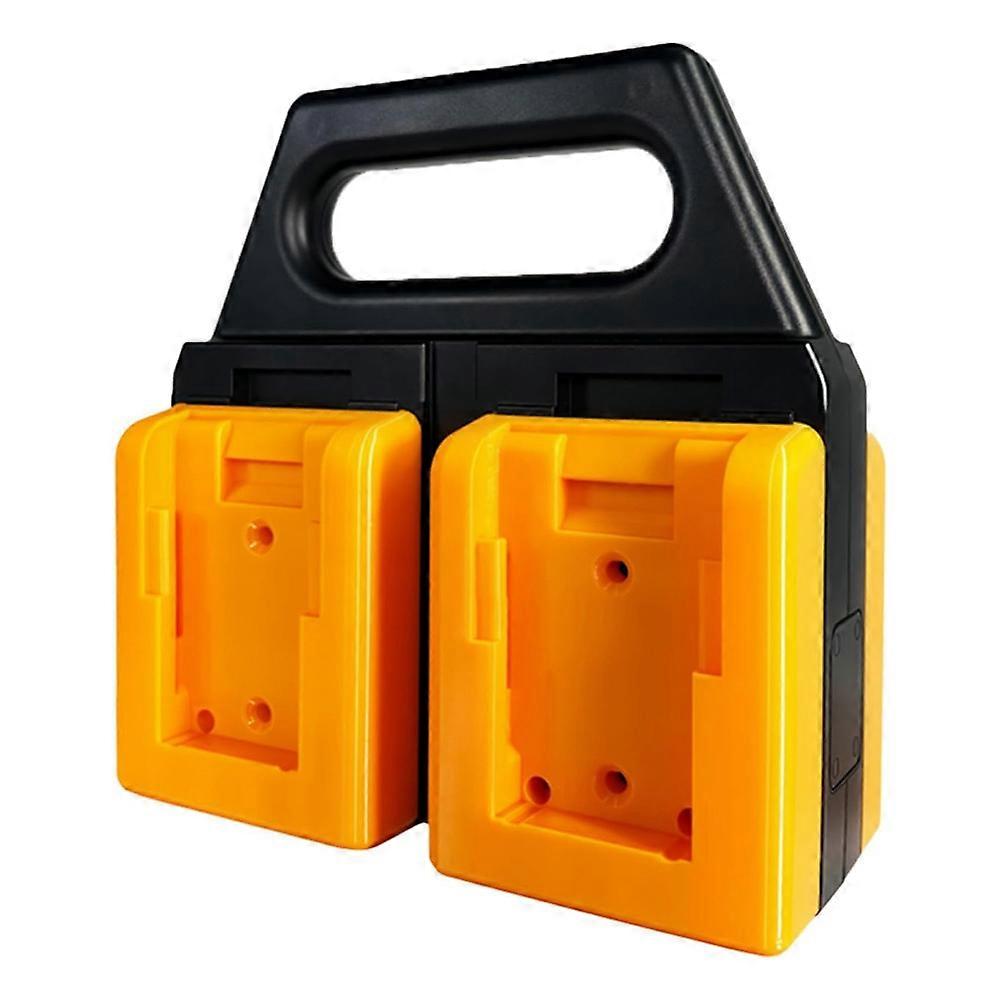 For Dewalt 20V Battery Organizer 4 Slot Portable Battery Storage Tool Bag and Job Site Bracket Rack Mount Holder