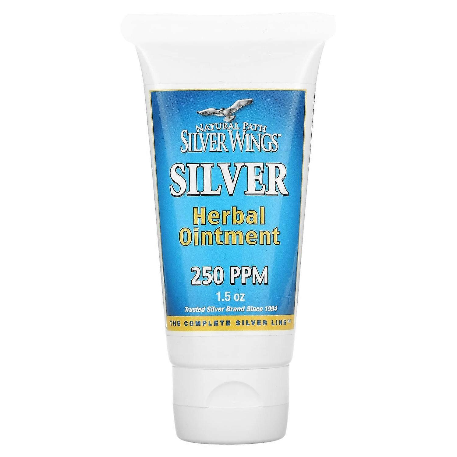 Natural Path Silver Wings, Silver Herbal Ointment, 250 PPM, 1.5 oz