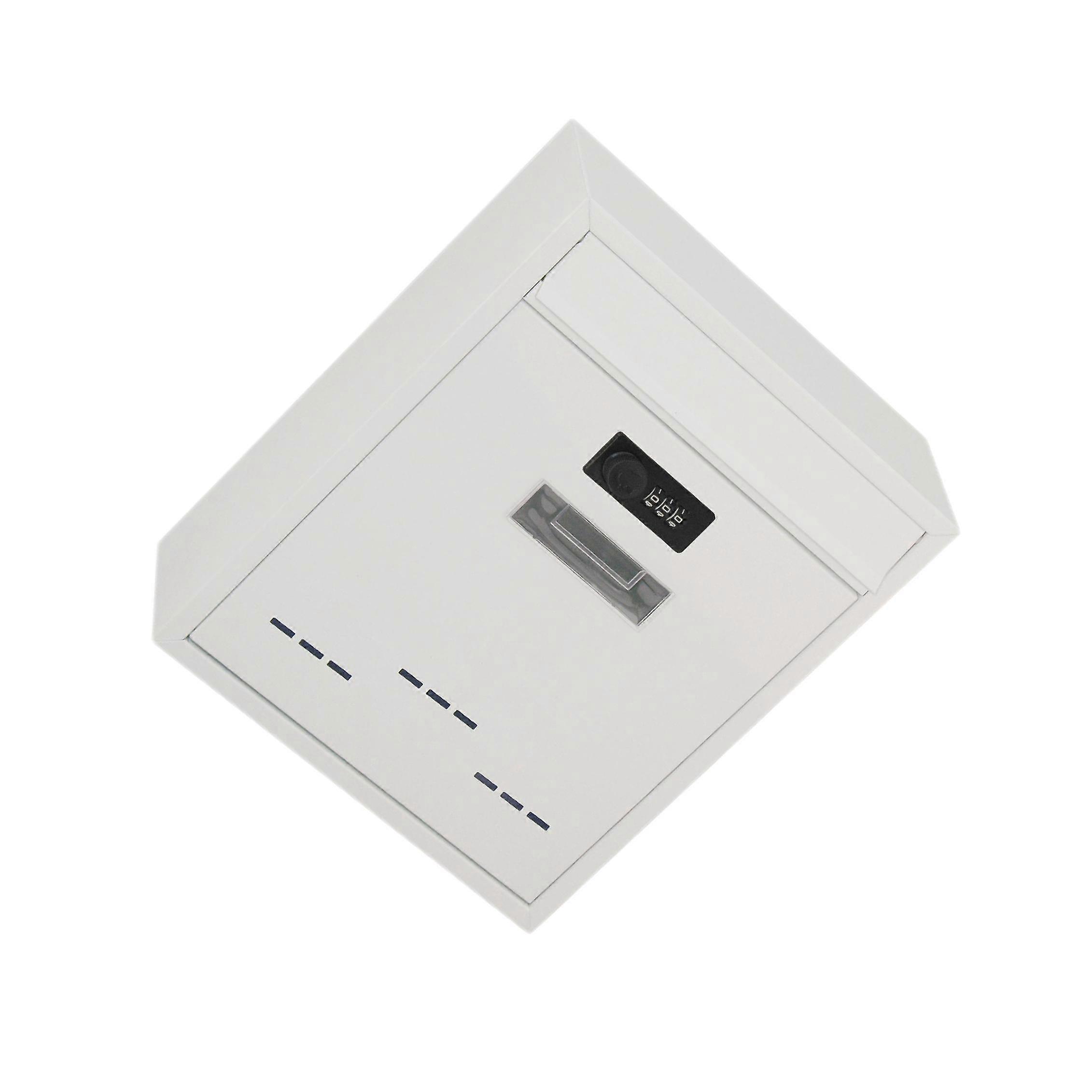 Large Wall Mount Mailbox W/Code Lock Postbox Rainproof Iron Large Capacity