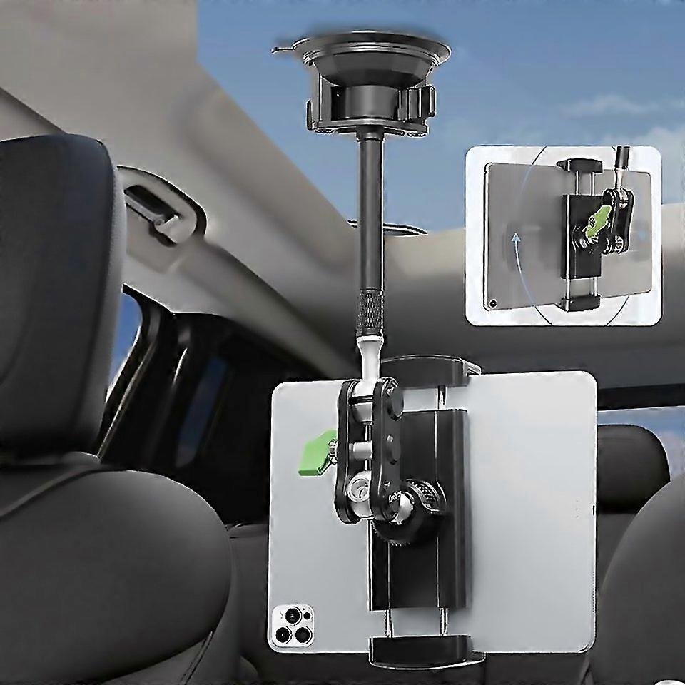 For Ubap1l Car Flexible Tablet Suction Cup Clamp Holder With Extension Rod Without Remote Control