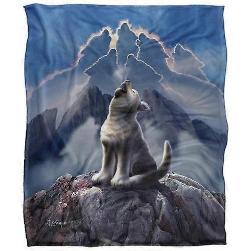 JQ Licensing Jlo Silky Howling Wolf Supersoft Blanket
