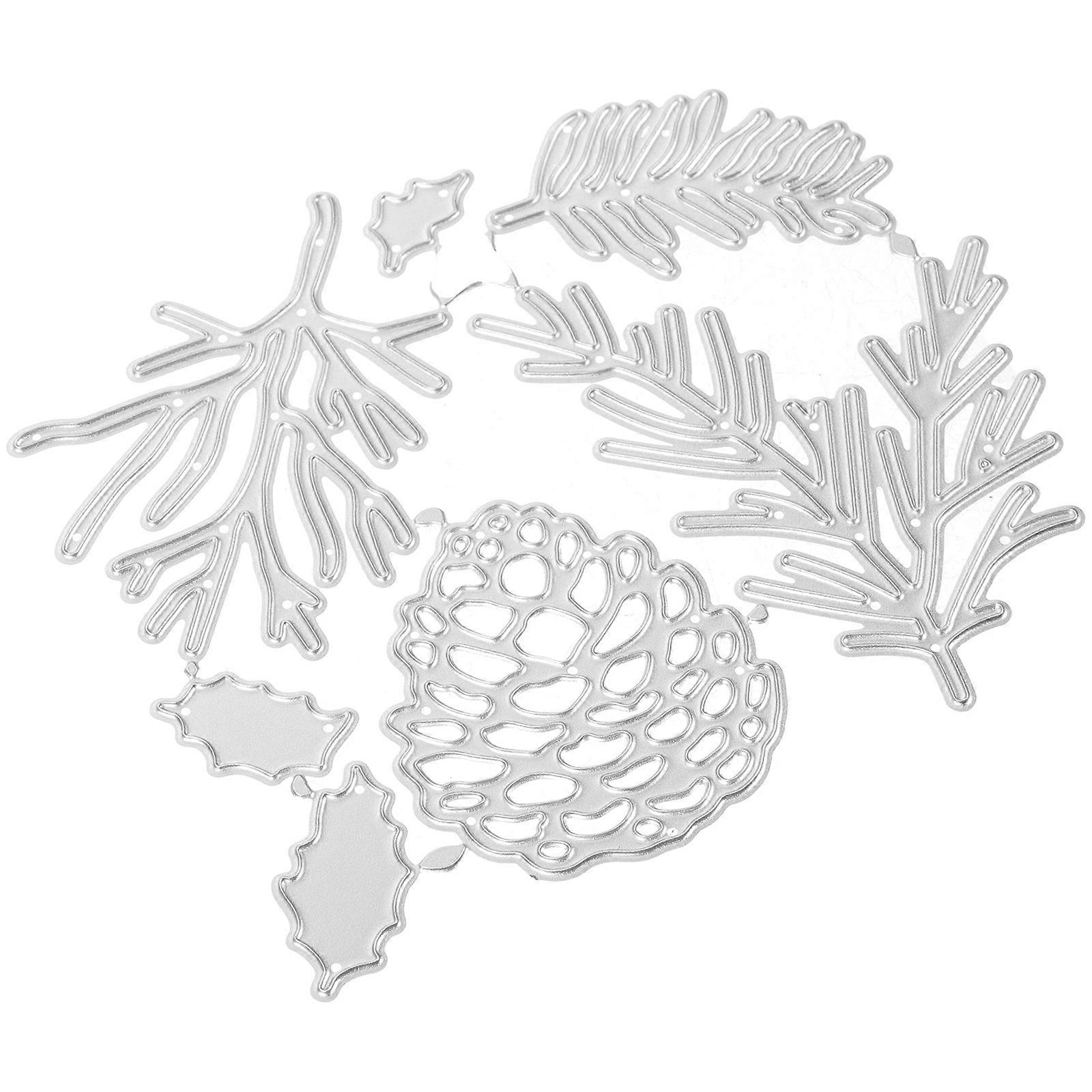 Carbon Steel Pine Cone Paper Cutting Die for DIY Craft 3Sets Pack