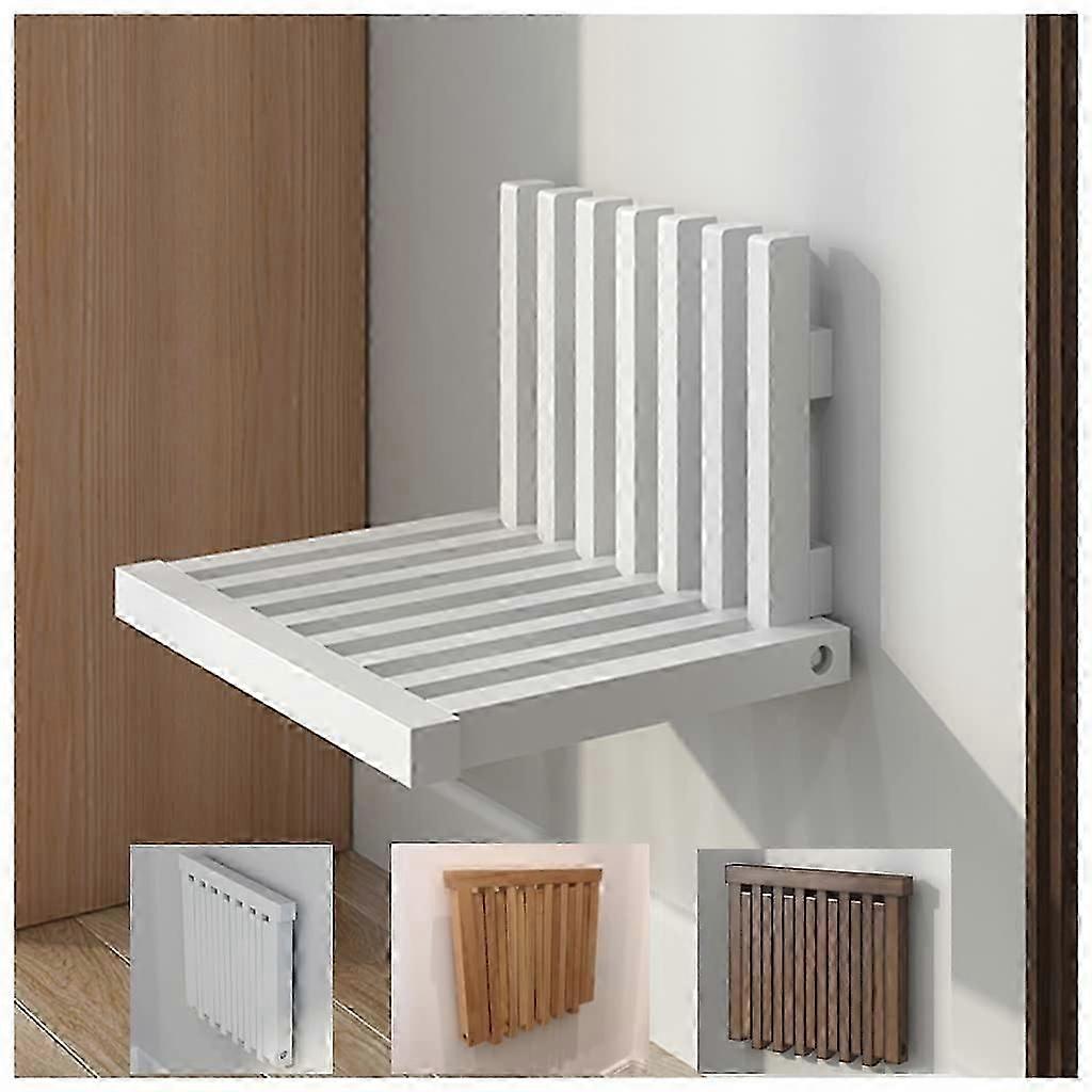 Wall Folding Chair / Hidden Stool Solid Wood 5 Cm After Folding, 150 Kg, 3 Colours