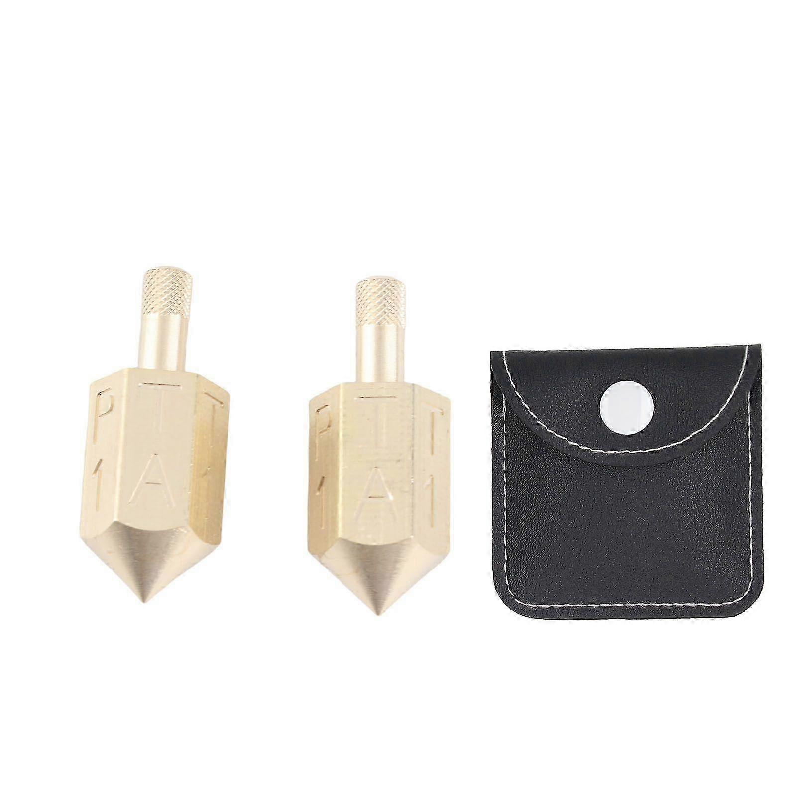 2PCS 6 Sides Rotary Dice with Shank Solid Metal Gyroscope Top Dice Toy for Desktop Game