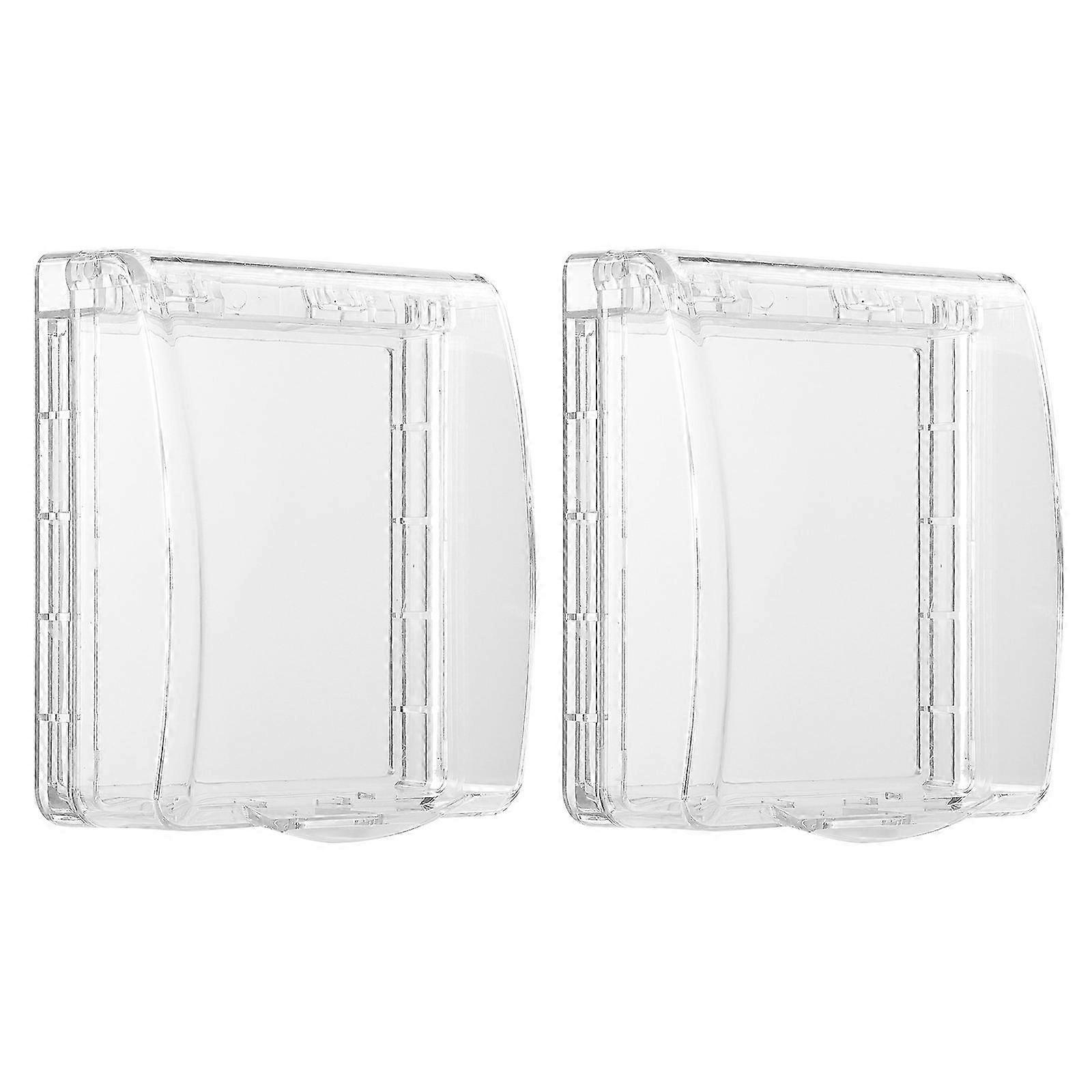 25-26 2pcs Switch Waterproof Covers Socket Protective Covers Socket Protectors