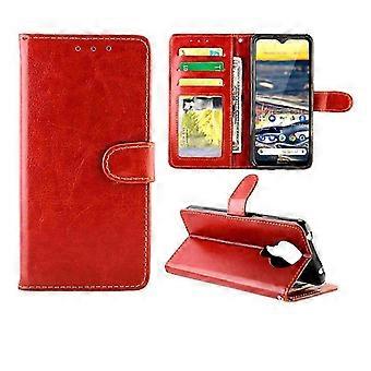25-26 Crazy Horse Texture Leather Horizontal Flip Protective Case with Holder & Card Slots & Wallet & Photo Frame For Nokia5.3