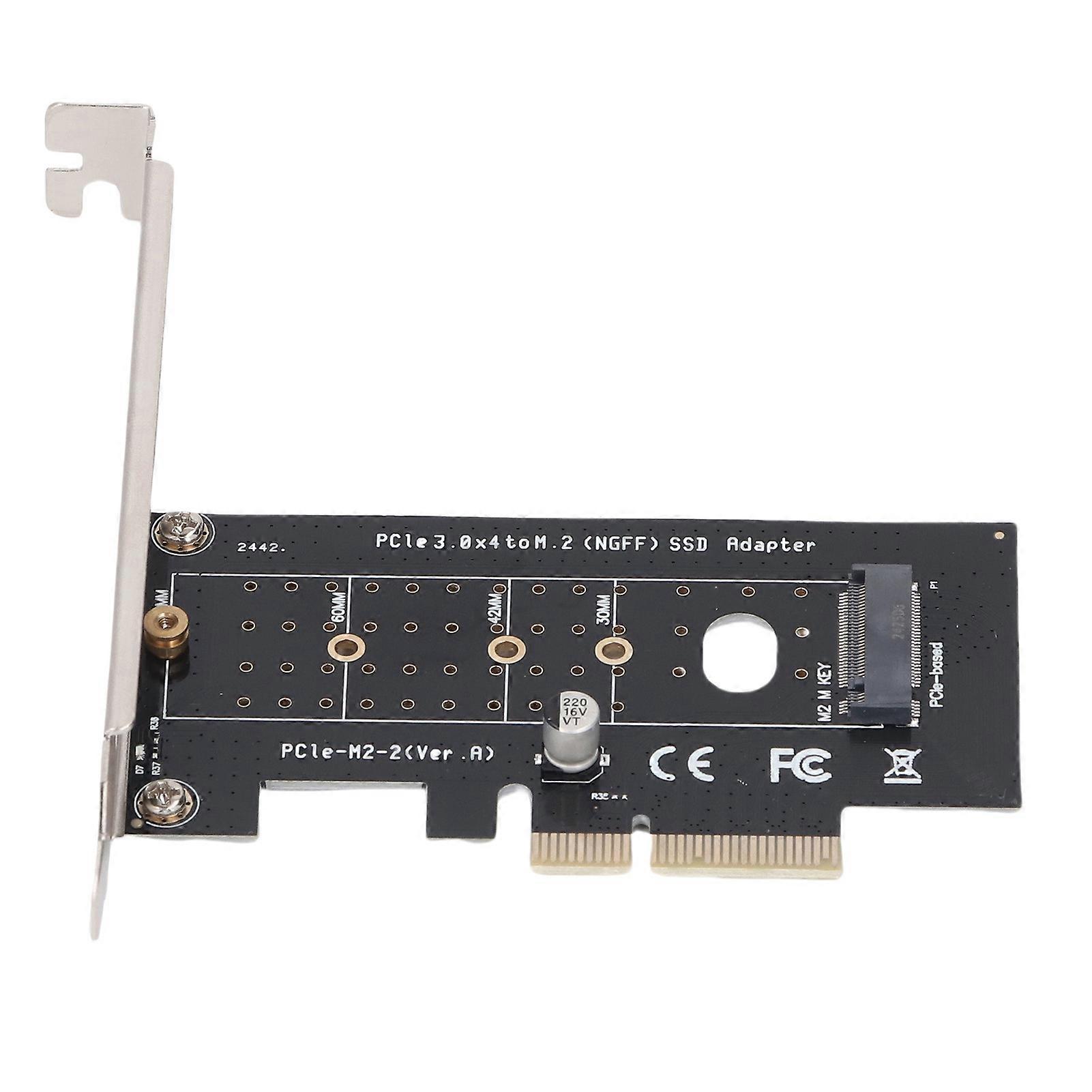 PCIe to NGFF Riser Card 32Gbps NVMe SSD Adapter for M-Key B-Key 2230 2242 2260 2280 22110