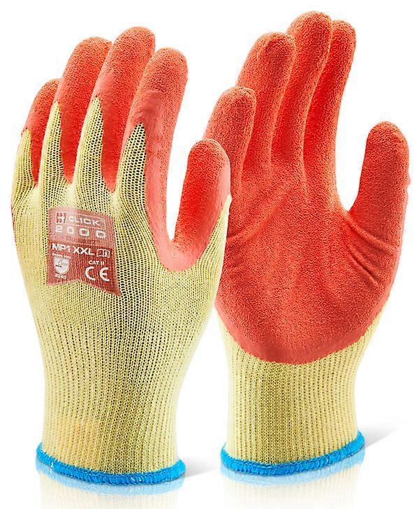 Click MP1 Latex Polycarbonate Glove Orange Size M