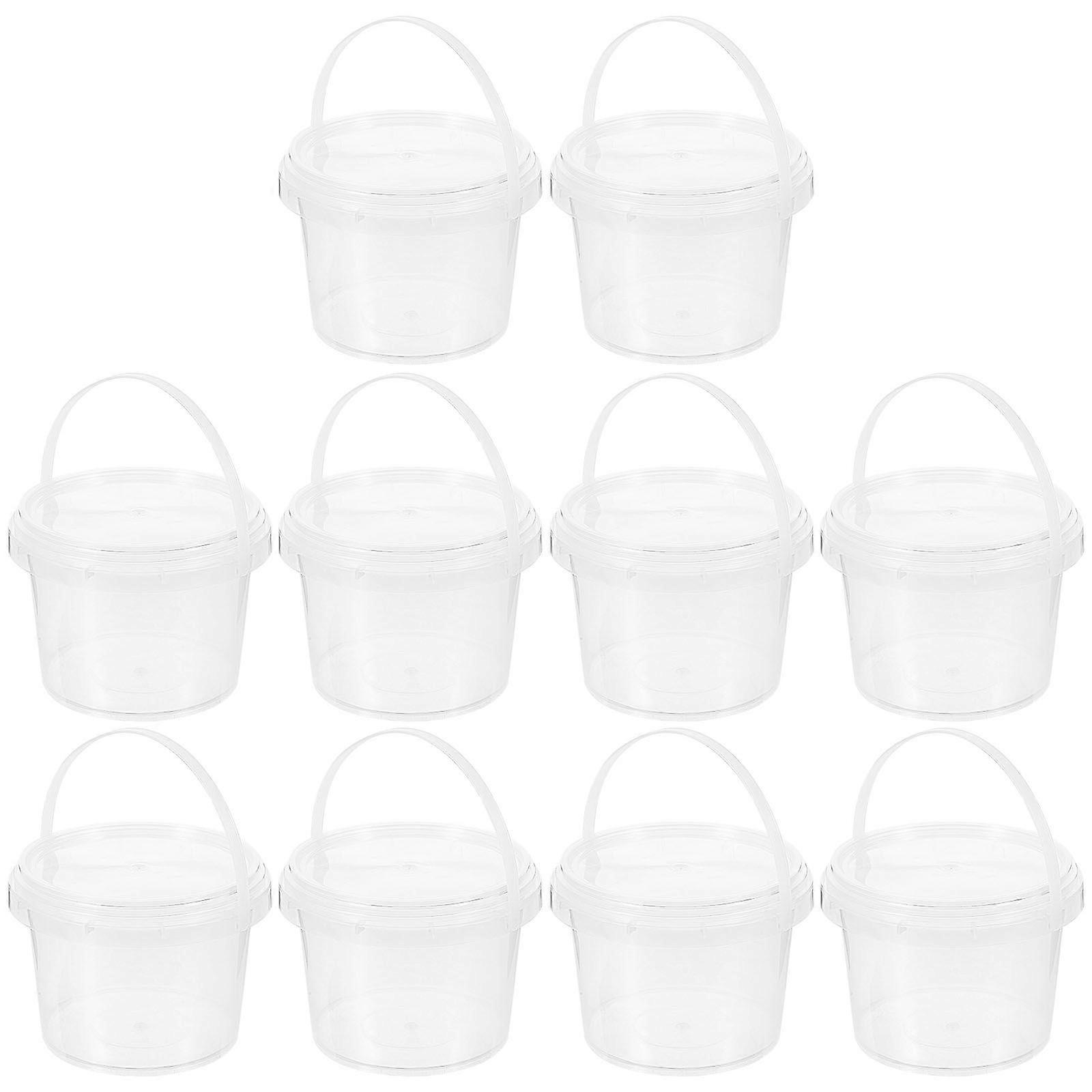 10Pcs Dustproof Moisture-proof Storage Bucket Food Storage Bucket for Home