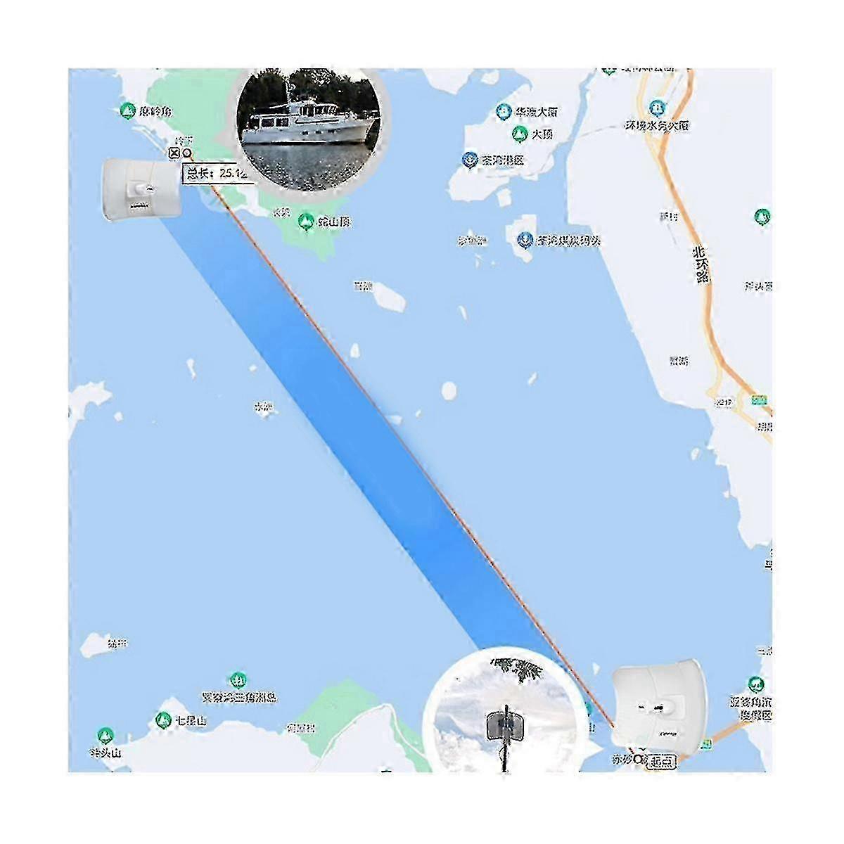 New Long Range 25KM 900Mbps Transmission WiFi CPE 5GHz Wireles Bridge Access Point 26DBi Antenna LAN RJ45 WI-FI Nanostation