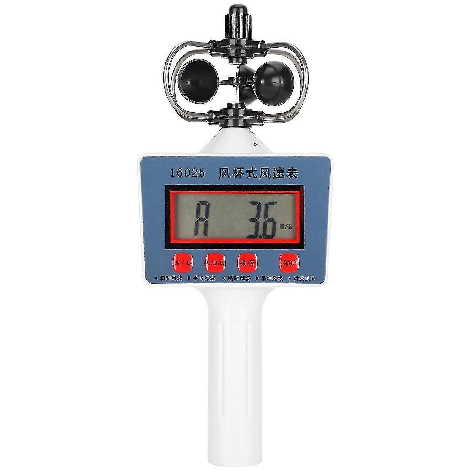 Wind Speed Meter Handheld Cup Style Anemometer for Geography Teaching Instrument