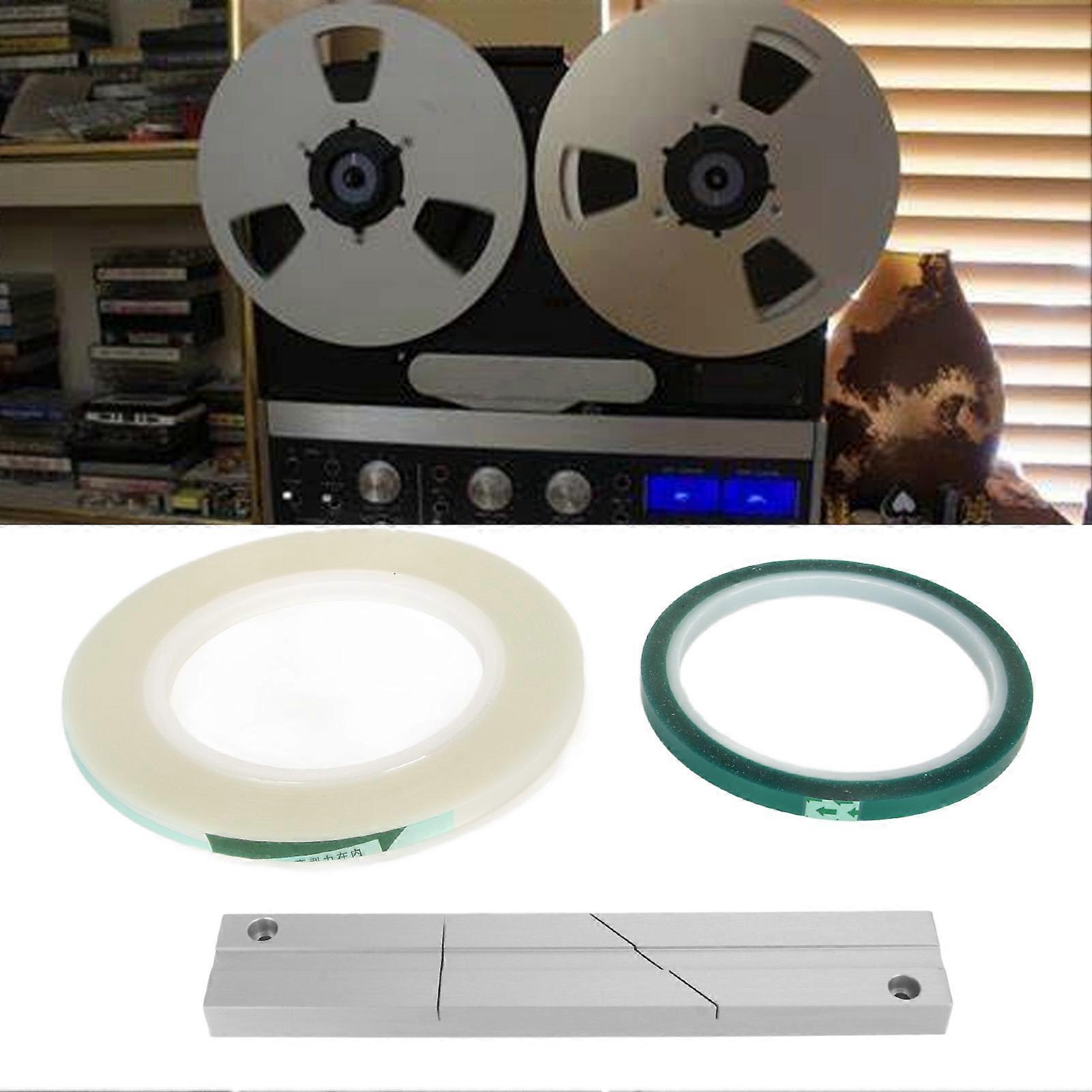 1/4 10 Inch Tape Splicing Set Professional Tape Splicing Block for Revoxsonido 1/4 10 Inch Open Reel to Reel Tape Media 