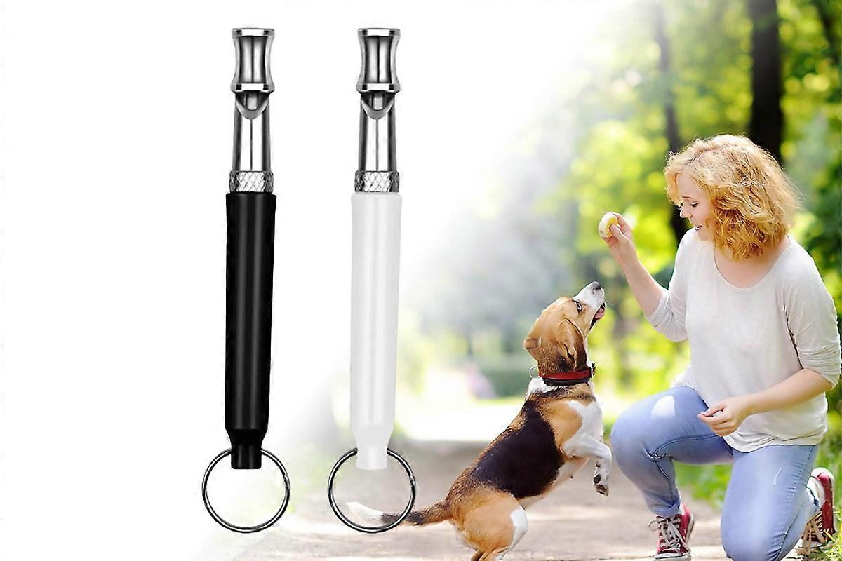 Dog Whistle to Stop Barking Adjustable Pitch Ultrasonic Training Tool 2 pcs