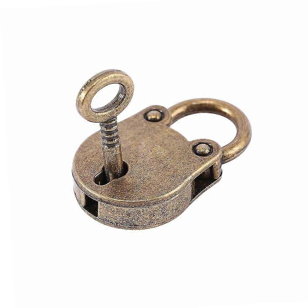 Huamade 1個メタルオールドヴィンテージスタイルミニ南京錠小型荷物箱キーロック銅色家庭用ハードウェア装飾の多く