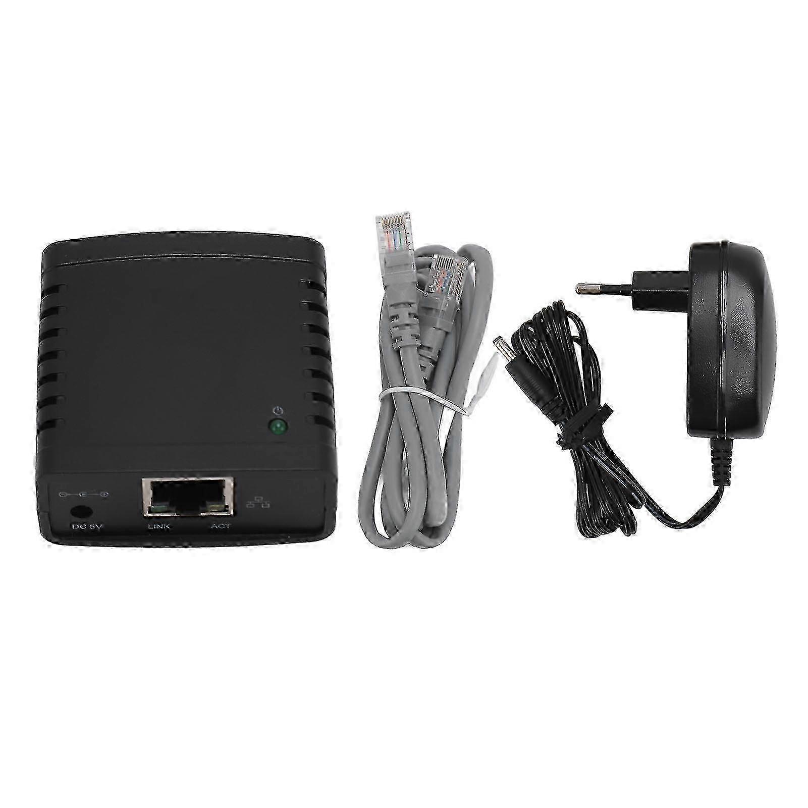 USB Print 100Mbps High Speed Wireless USB to RJ45 Interface Print Share Server Adapter for Office