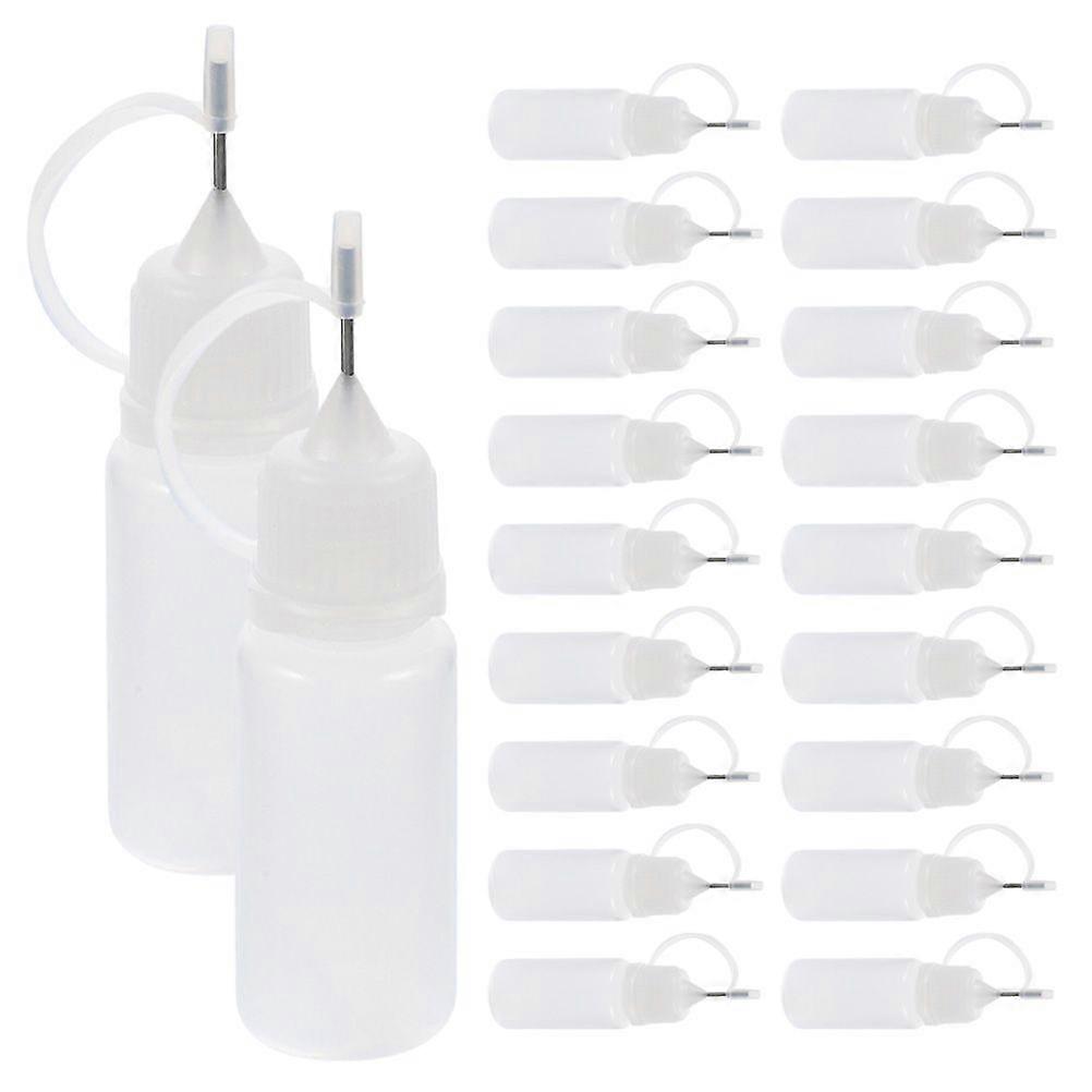 20 pcs Glue Application Bottles DIY Glue Applicator Bottles Needle Tip Glue Bottles