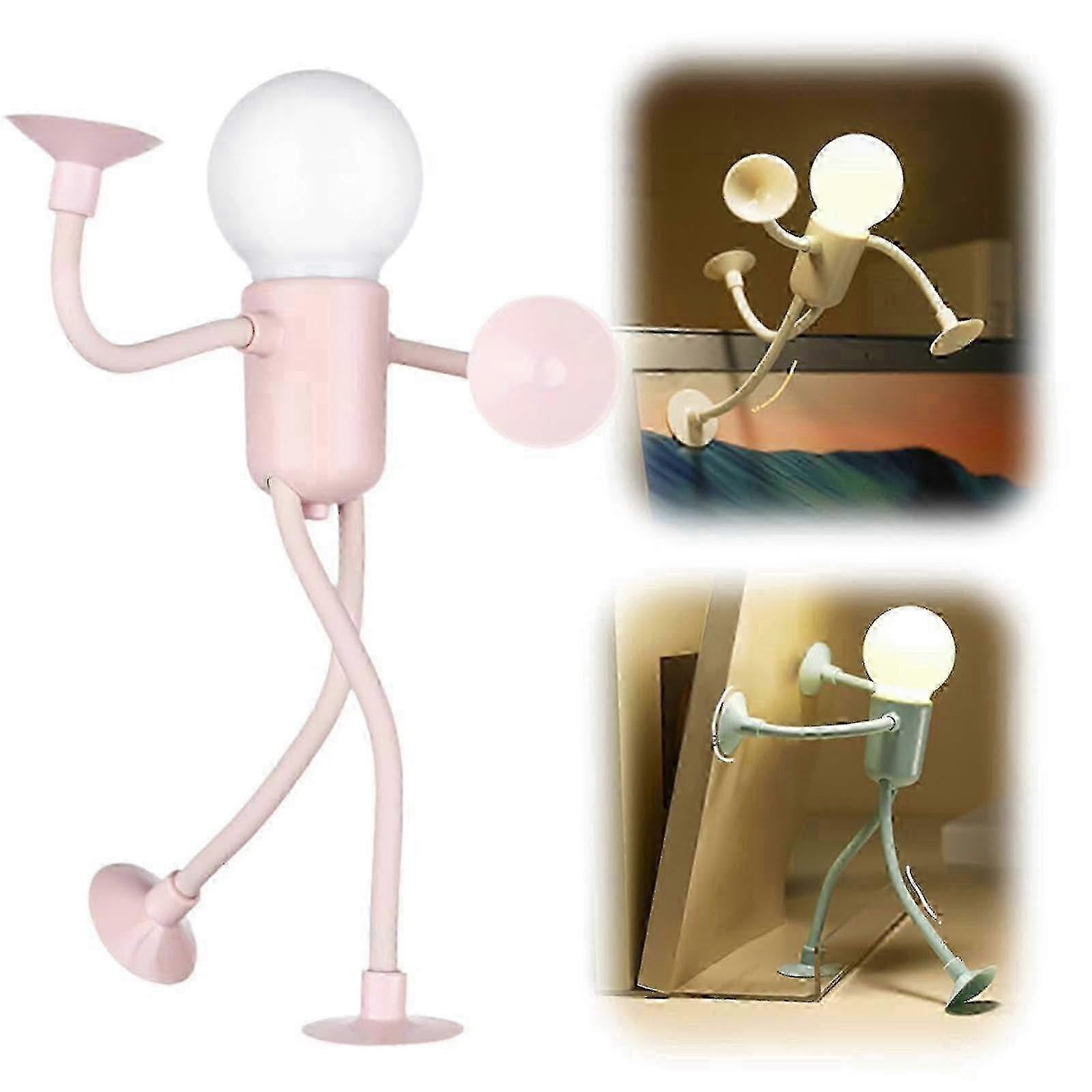 Night Light Shape Changeable Funny Lightbulb man DIY Lights Newest Cute