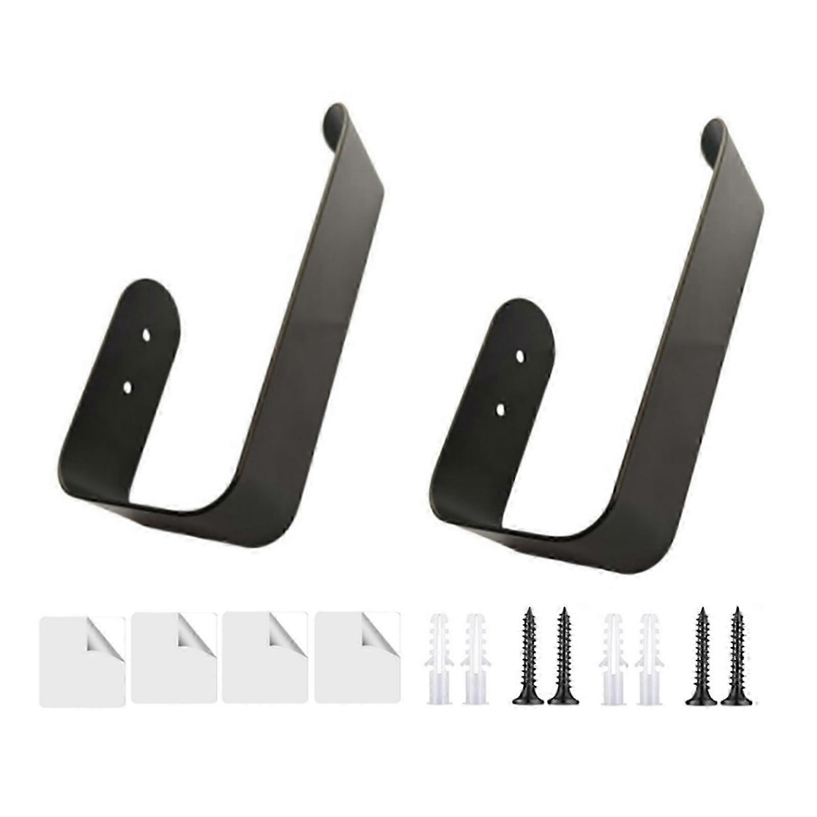 2Pieces Modern Metal Curtain Holdbacks Hooks Wall Mounted Drapery Holders Tiebacks Iron Hooks for Various Curtain Types Multicolor Edition 1105