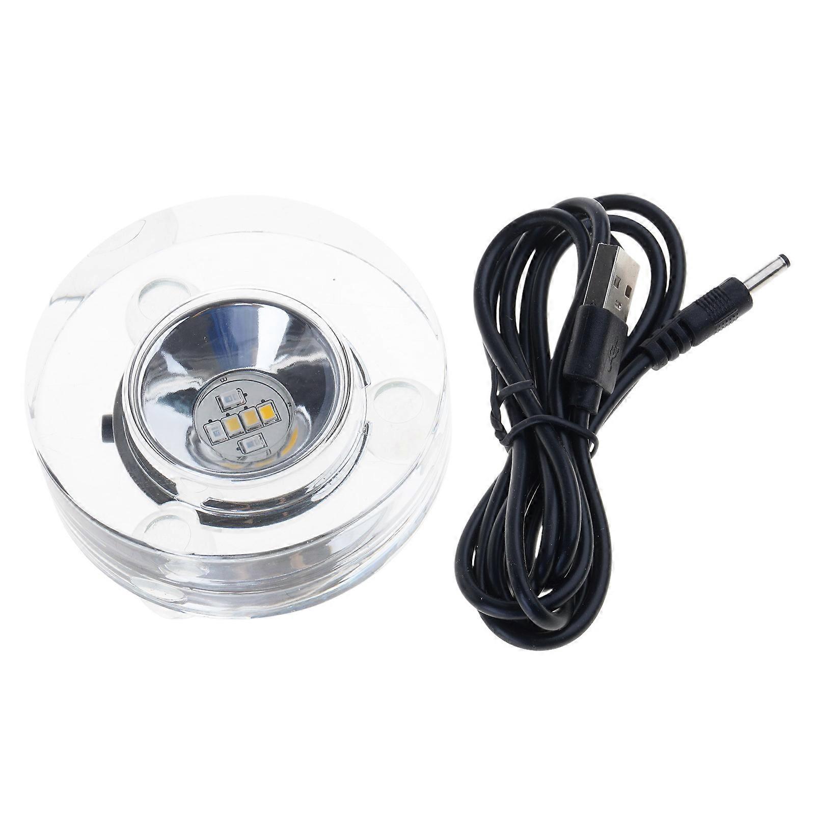 Rotating LED Display Platform With Light Functionality Ideal for Collectibles and Home Decoration Applications Multicolor