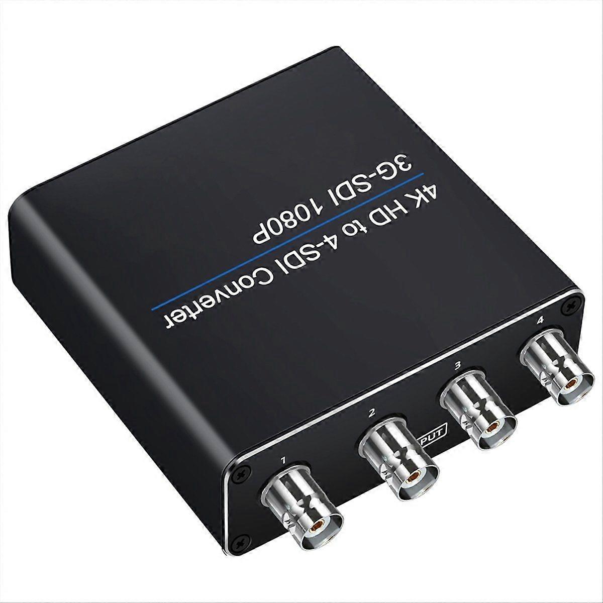 3G -Compatible to SDI Converter Output 4-Channel SDI Input Splitter for HDTV PC DVD HDCP 1.3