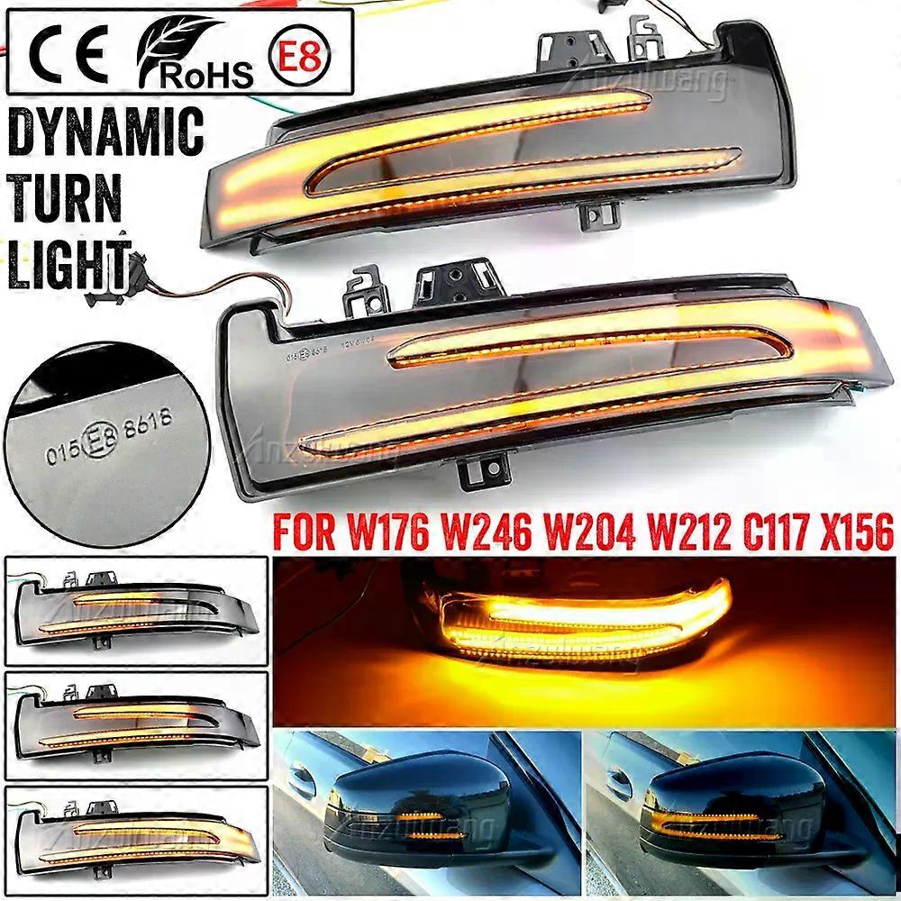 2pcs Dynamic LED Turn Signal Light Mirror Indicator Blinker For Mercedes Benz W176 W246 W204 W212 C117 X156 C204 X117