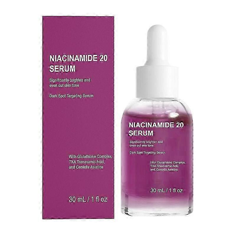 Niacinamide 20 Serum - With Glutathione, TXA Tranexamic Acid and Centella Complex - Reduces Pigmentation, Uneven Skin Tone, Pore Care for Sensitive Sk