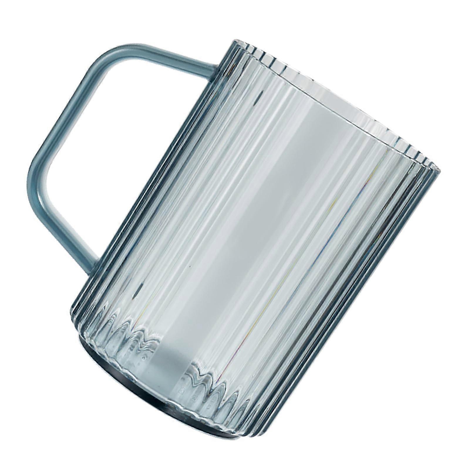 Transparent Plastic Cup With Comfortable Handle For Bathroom Storage Made Of Plastic Durable Breakage Resistant