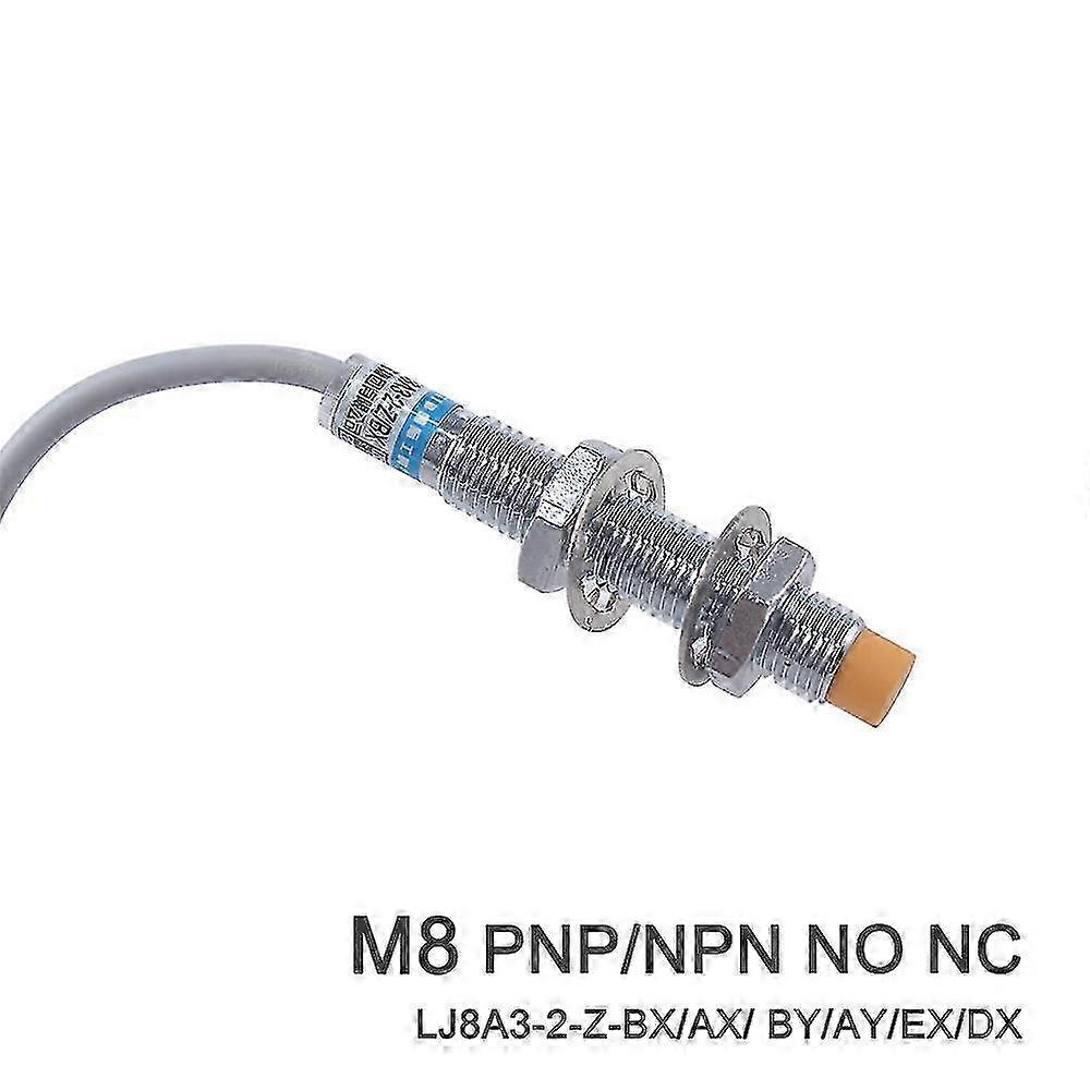 Inductive Proximity Sensor Lj8a3-2-z-bx/ax/ By/ay/ex/dx Pnp/npn No Nc M8 2mm Detect Distance Dc6-36v Sensor Switch