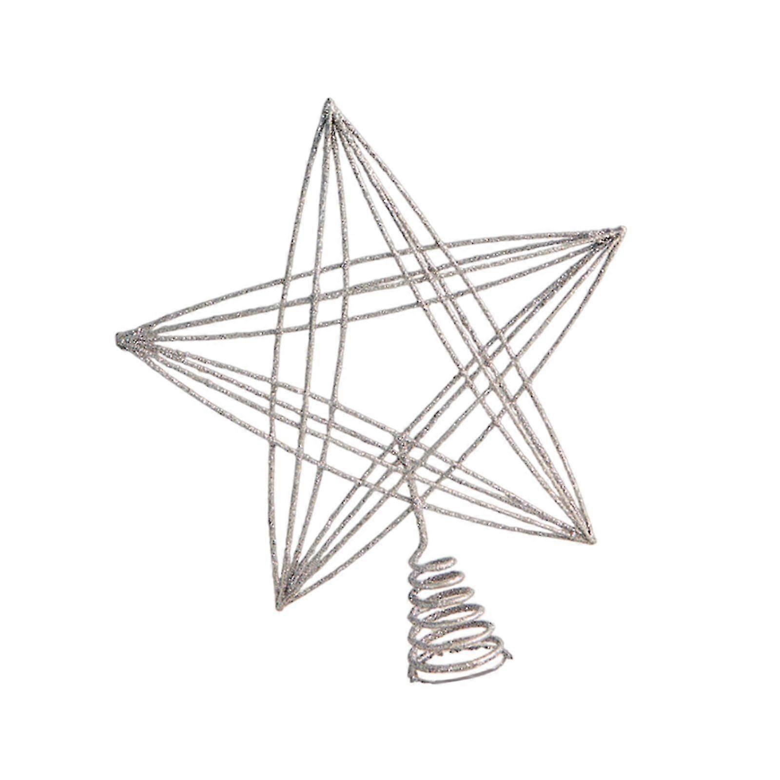 Christmas Tree Topper with Golden Finish for Festive Tree Decoration