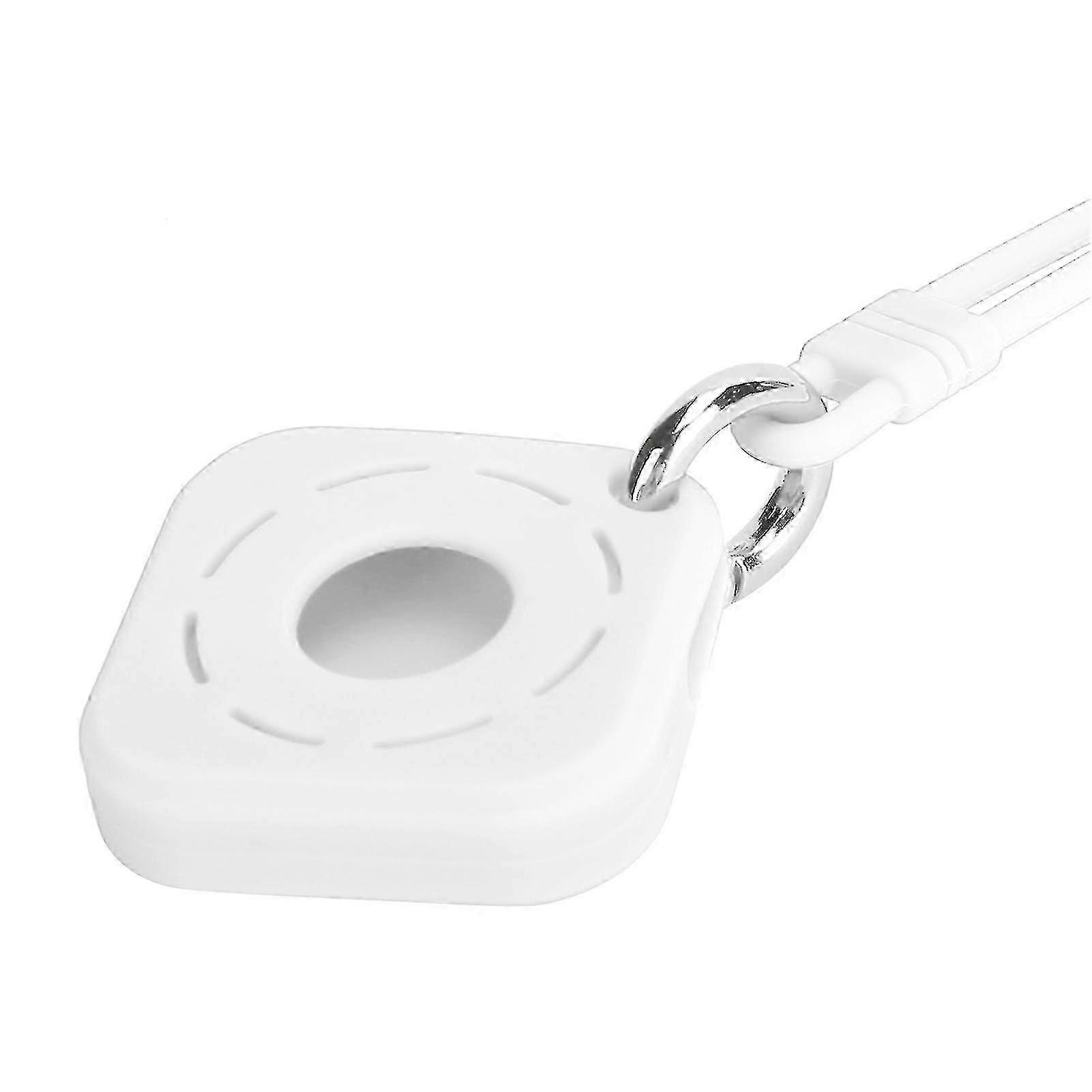 Silicone Protective Cover Case for IOS Locator with Hand Strap Hollow Square Design Transparent