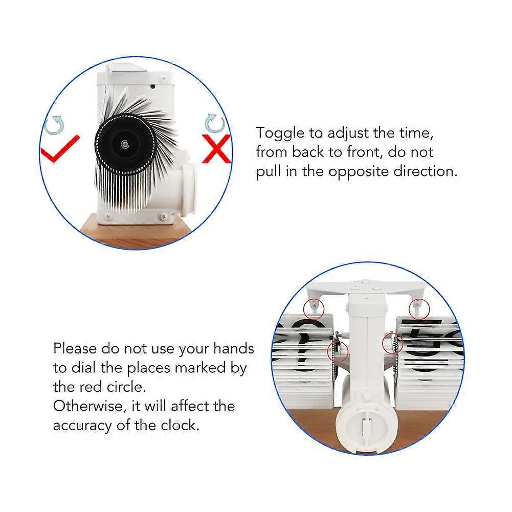 Automatic Flip Digital Clock Auto Flip Desk Clock Flip Clock Minimalist Vintage Auto Flip Table Clock for Home Office