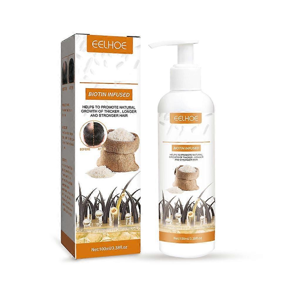 Rice Thickening Shampoo For Thicker Hair Deep Cleansing Scalp Moisturizing Natural Formula 100ml