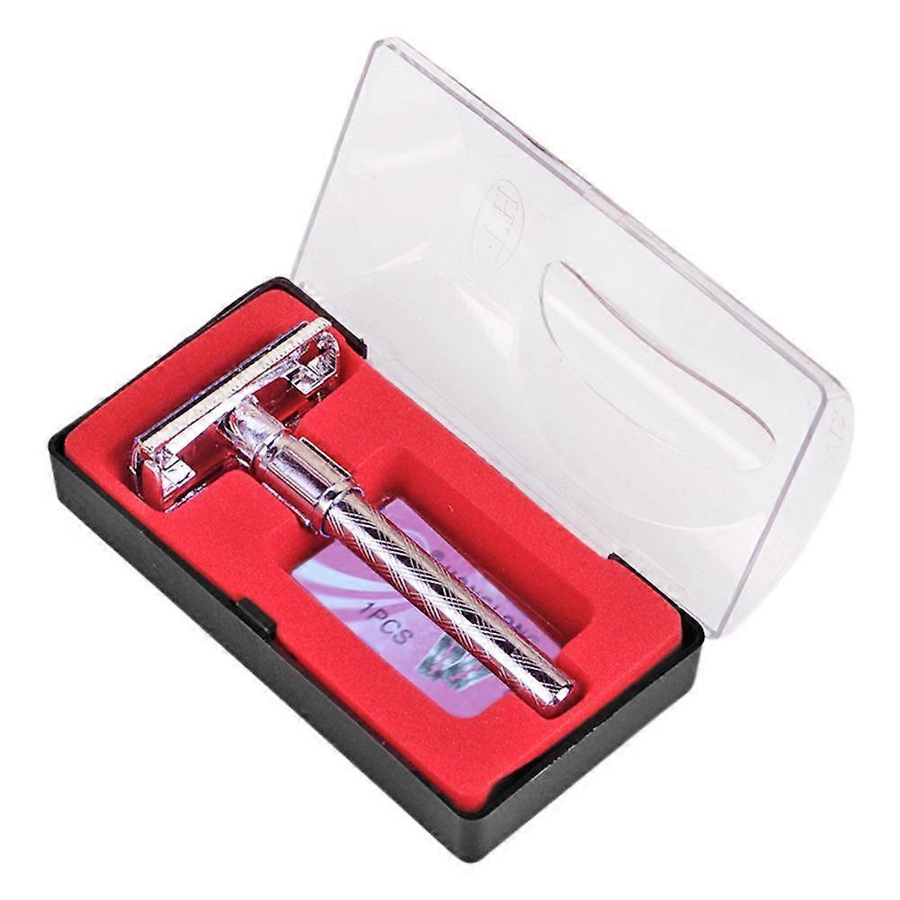 Traditional Safety Razor For Close Smooth Shave Double Edge Classic Design With 1 Blade Included