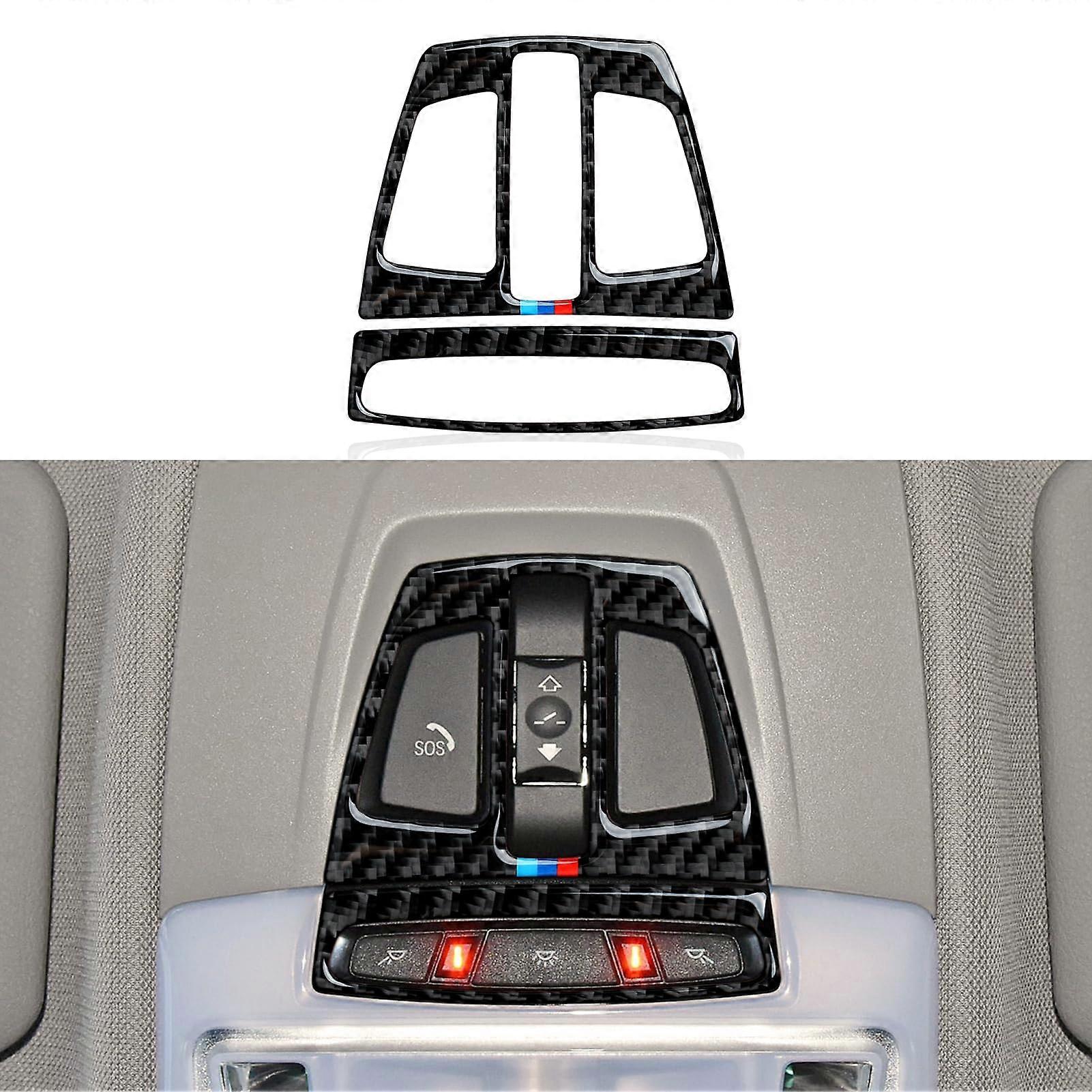 Car Reading Light Carbon Fiber Trim Sticker for F30 F31 F34 F36 X5 X6 M2 M3 M4