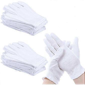 atmungsaktive Baumwollhandschuhe für Damen, 12 Paar, weich