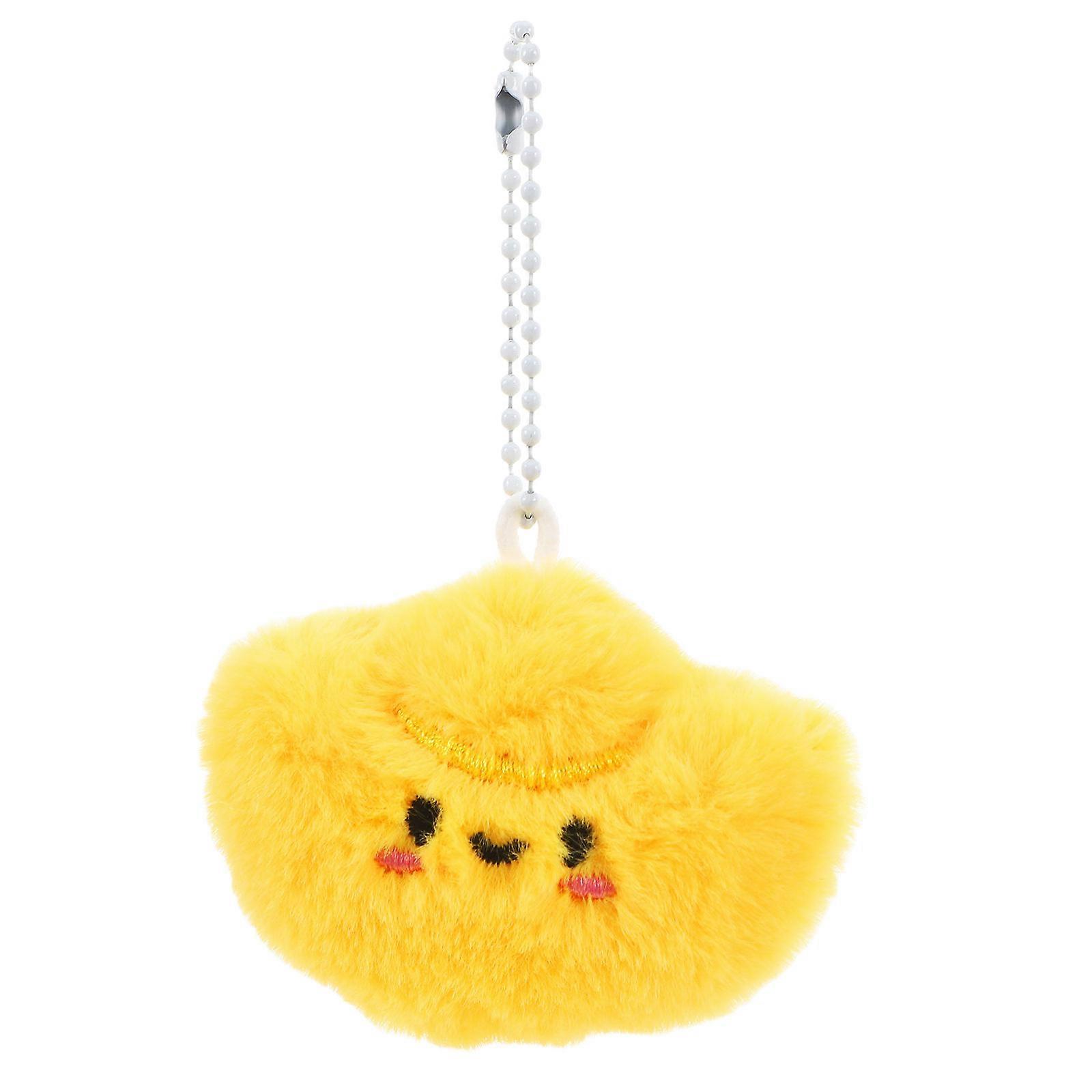 Cute Doll Pendant for Decor with Squeaky Sound Plush Keychain Charm