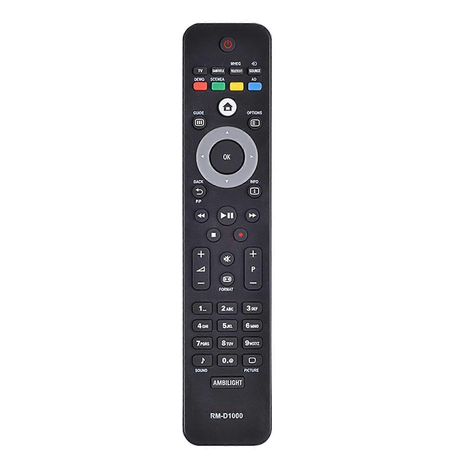 Remote Control For RM-D1000 52PFL5604H TV Models Impact Resistant Simplified Interfaces Portable Operation Multicolor