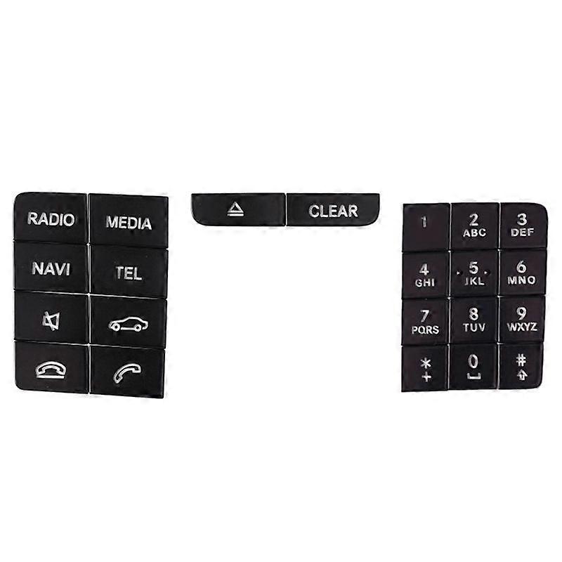 Center Console CD Panel Multimedia Button Stickers for W218