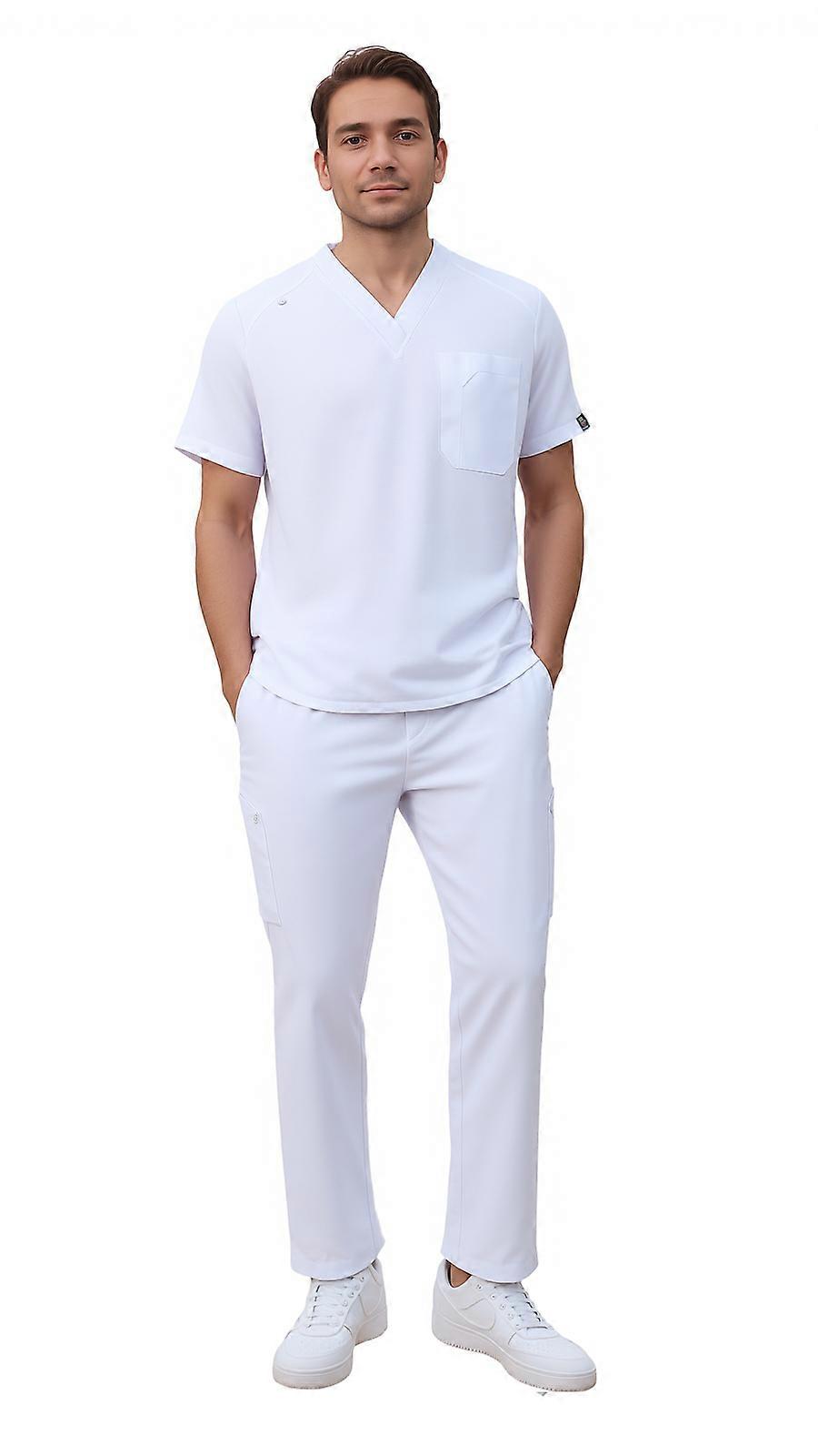 Herren 6 Pocket Soft Stretch Uniform Scrubs