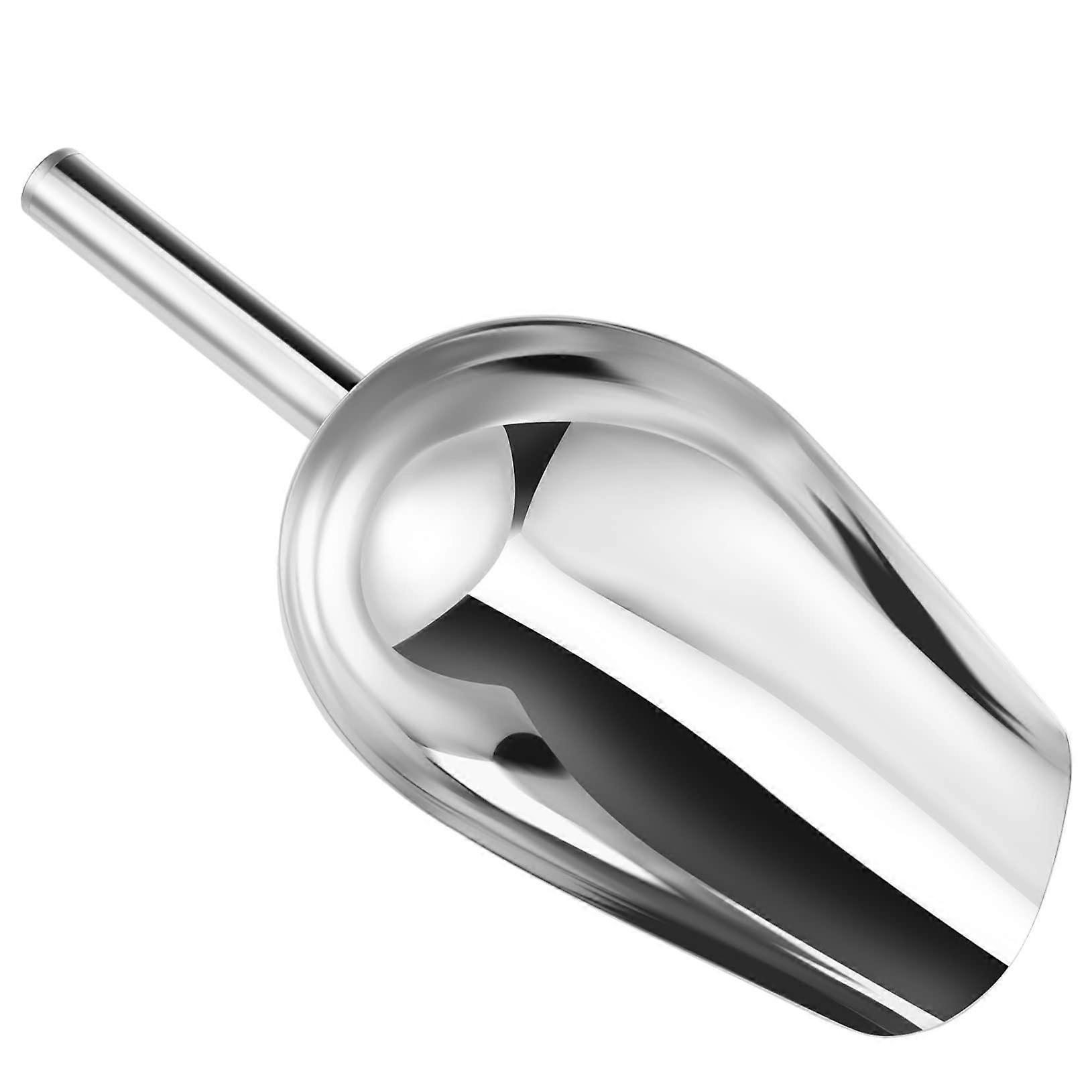 Stainless Steel Ice and Rice Scoop with Large Capacity Ergonomic Handle for Kitchen and Parties 33x14.5cm